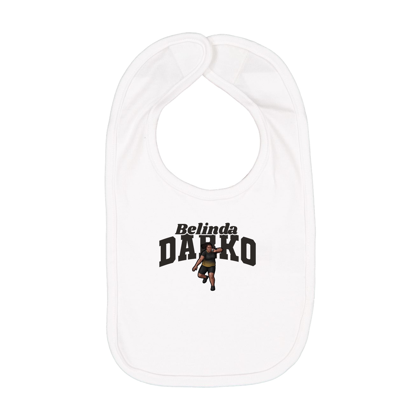 Infant Bib — Signature Arch in White