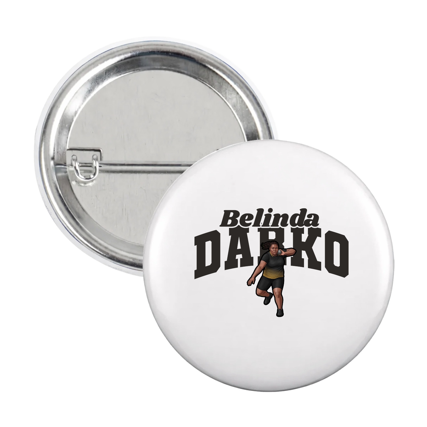 Game Day Button — Signature Arch in White