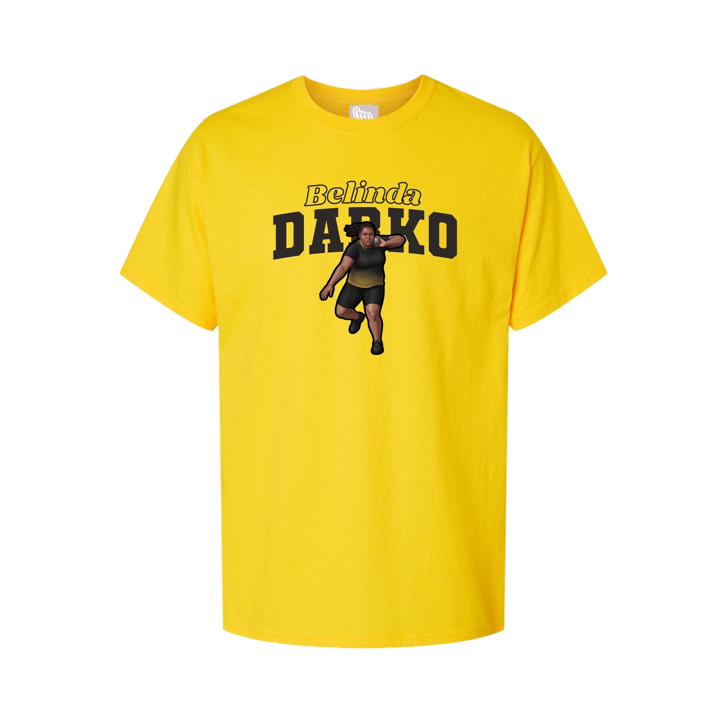 Youth Tee — Name Arch in Gold