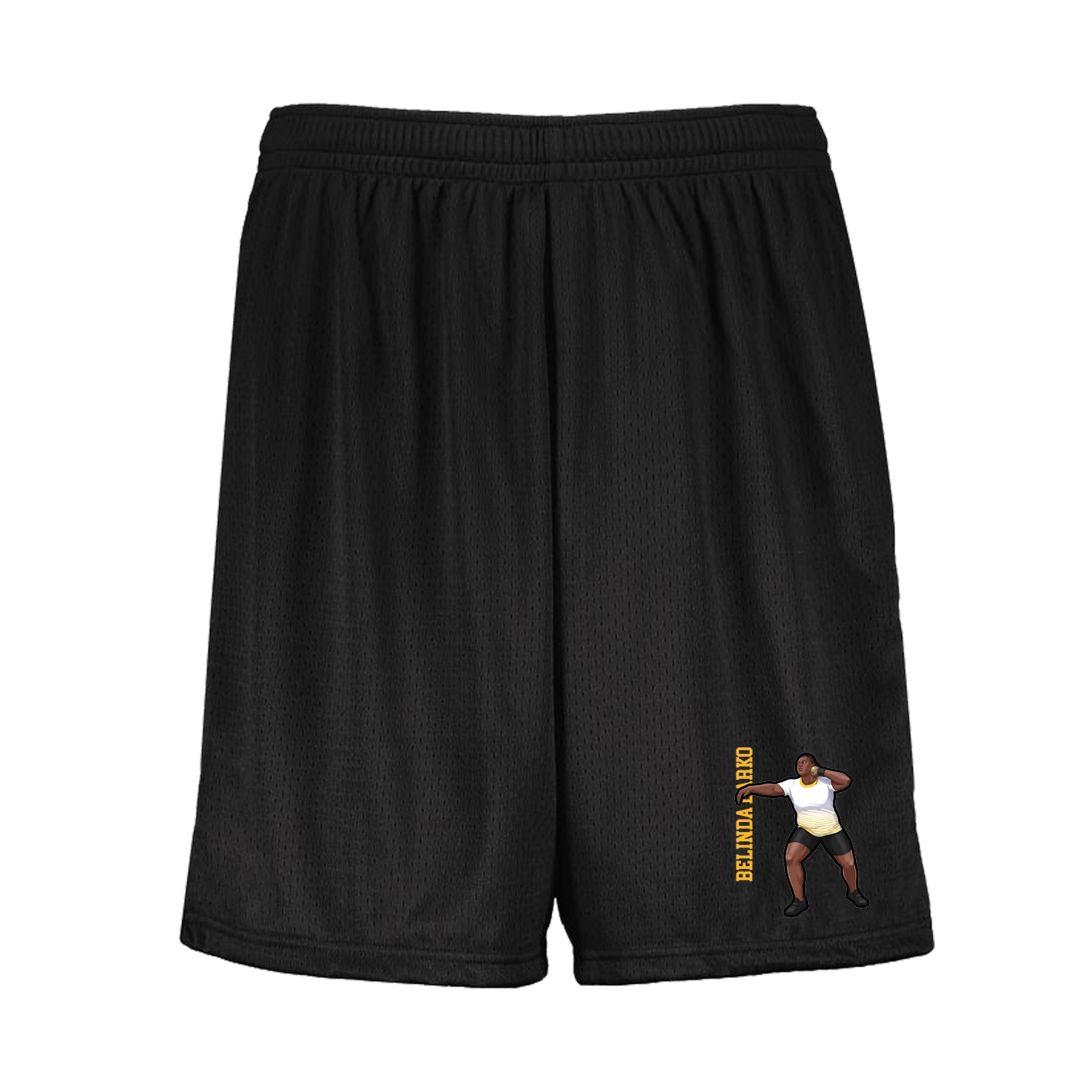 Shorts — Name Vertical in Black