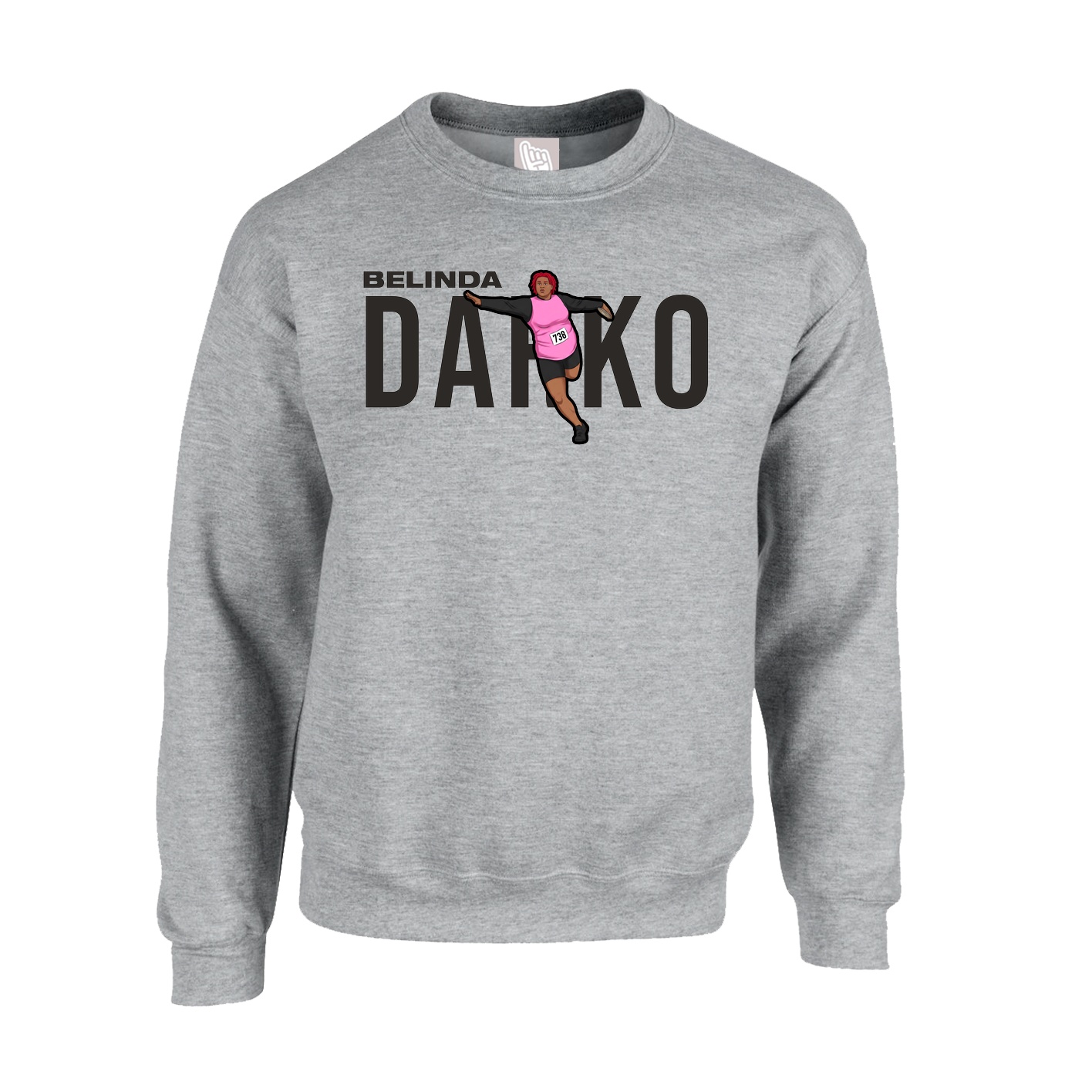 Fleece Crew — Player Name in Grey