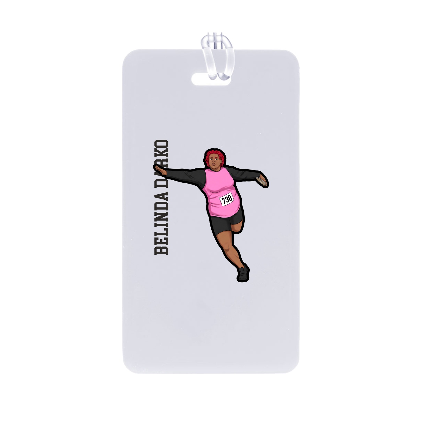 Bag Tag — Name Vertical in Classic