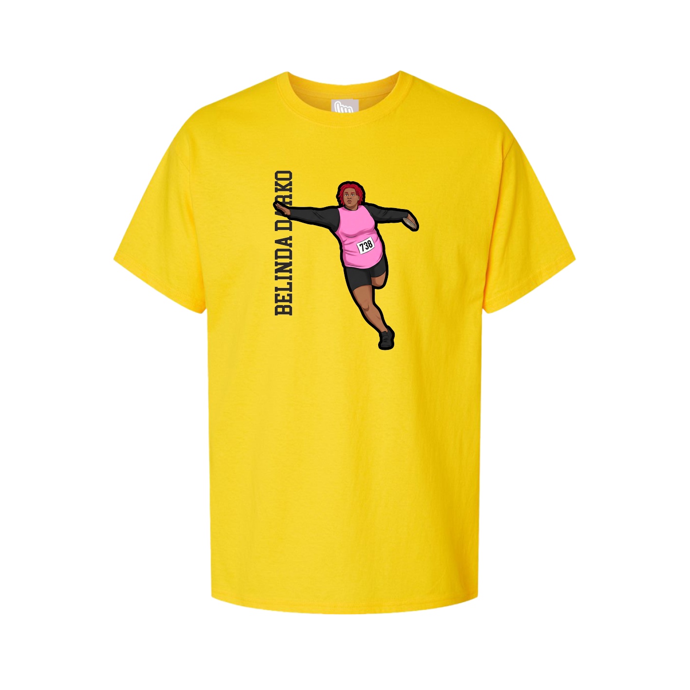 Tee — Name Vertical in Gold