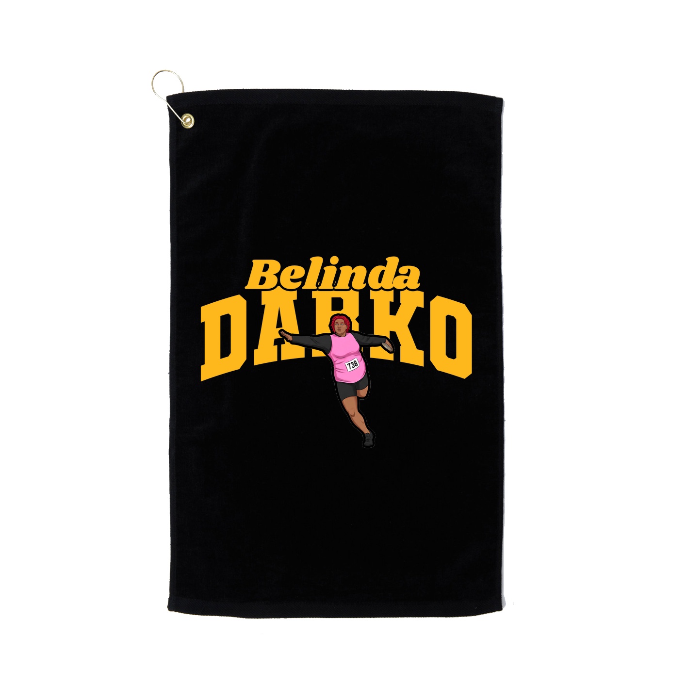 Golf Towel — Signature Arch in Black