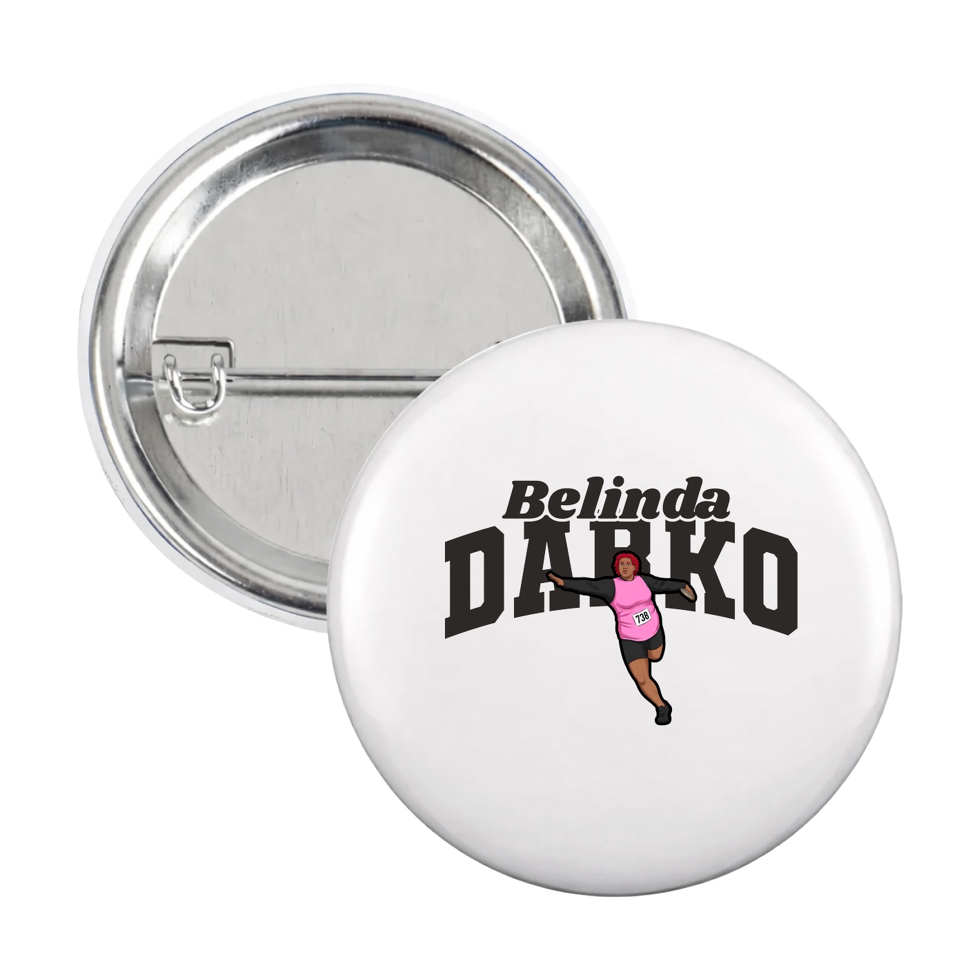 Game Day Button — Signature Arch in White