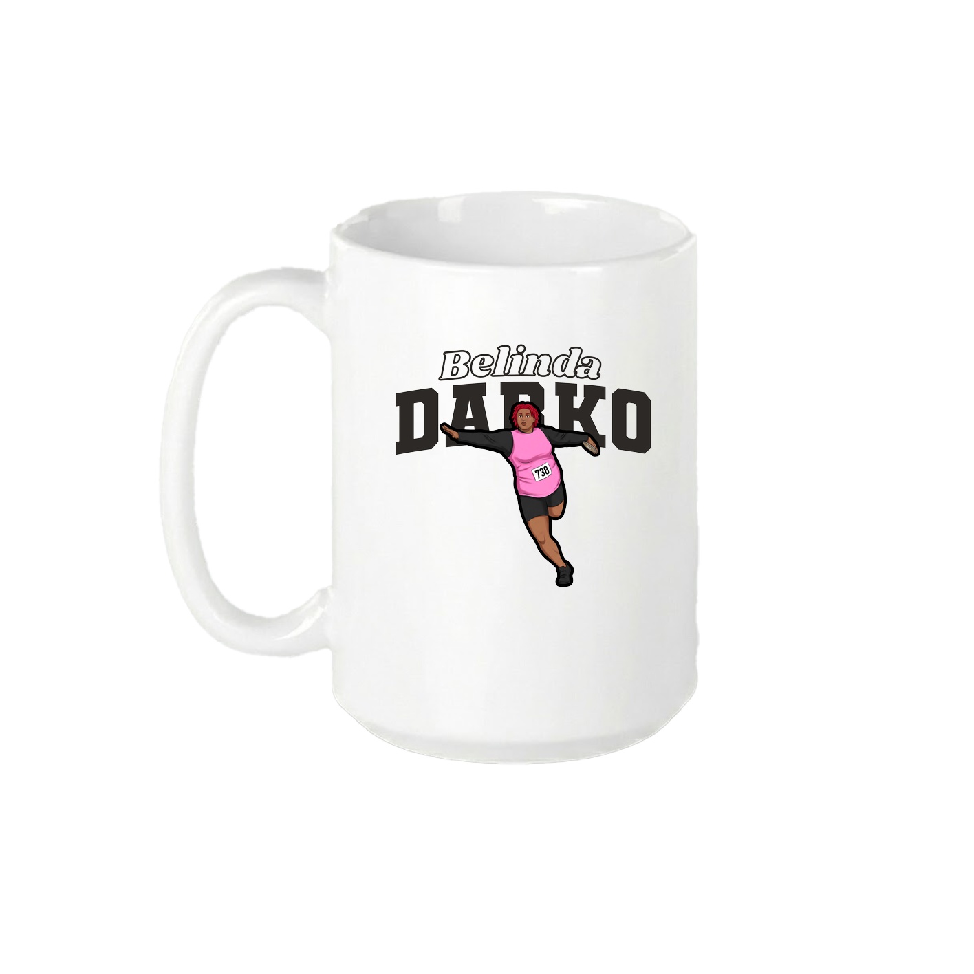 15oz Coffee Mug — Name Arch in White