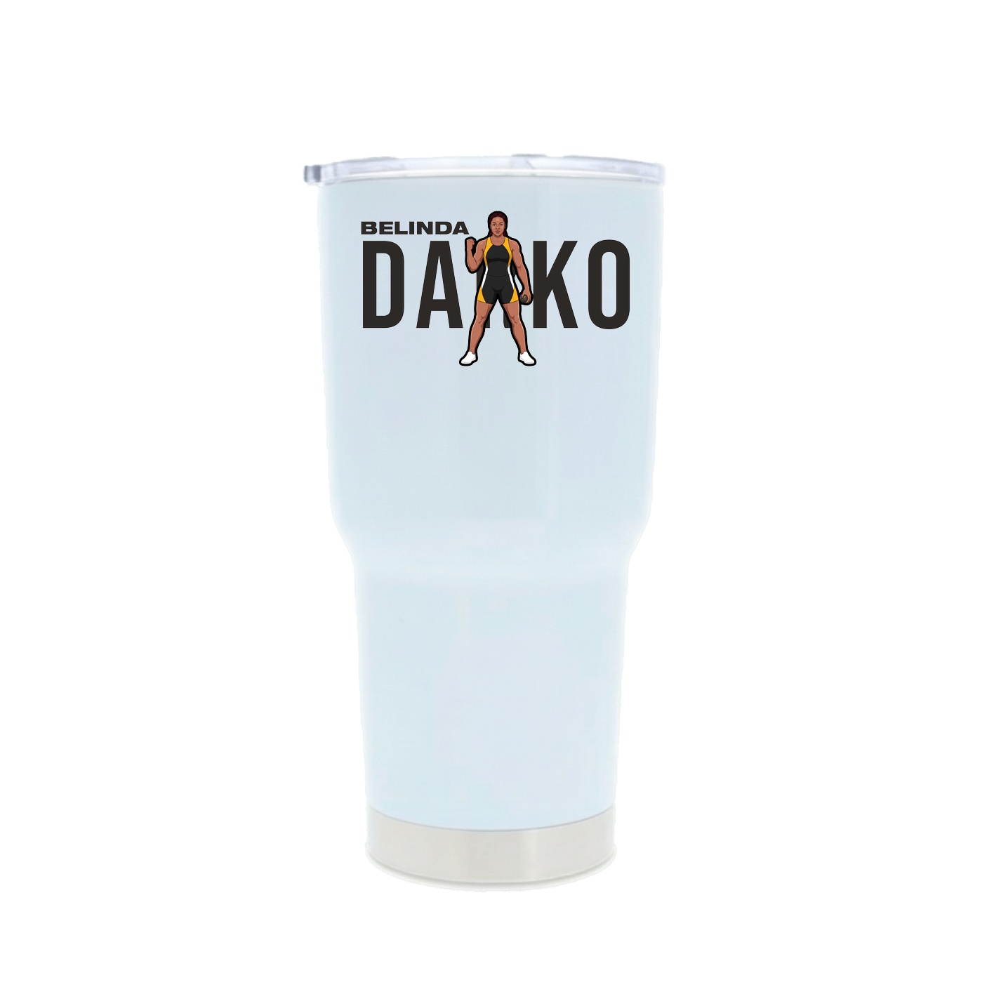 30oz Stainless Steel Tumbler — Player Name in White