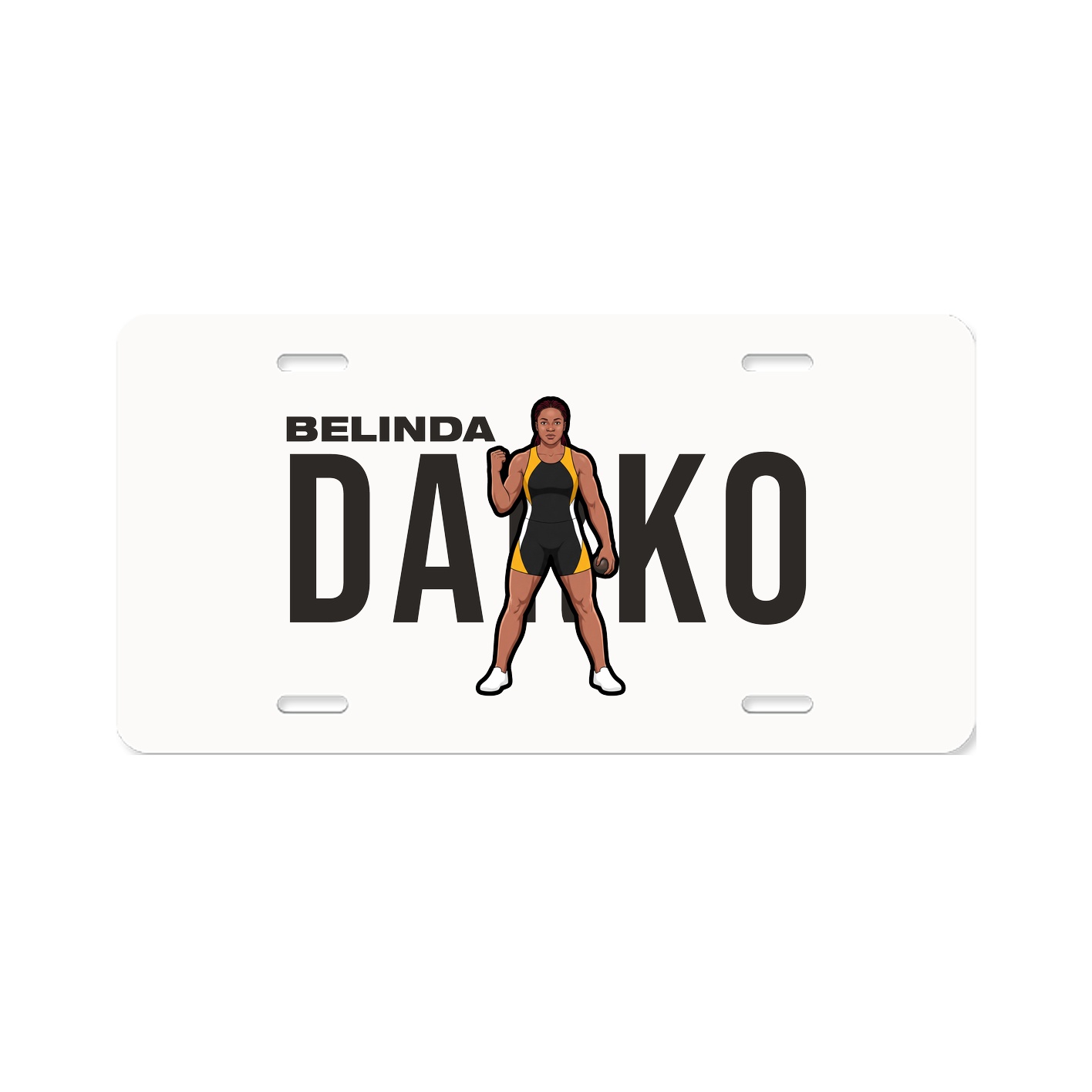 License Plate — Player Name in Classic