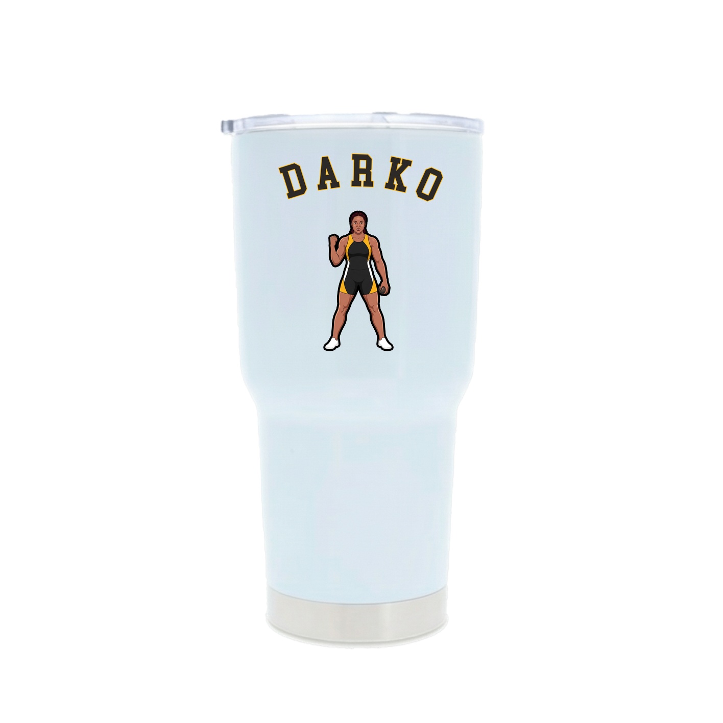 30oz Stainless Steel Tumbler — Shirsey Arch in White