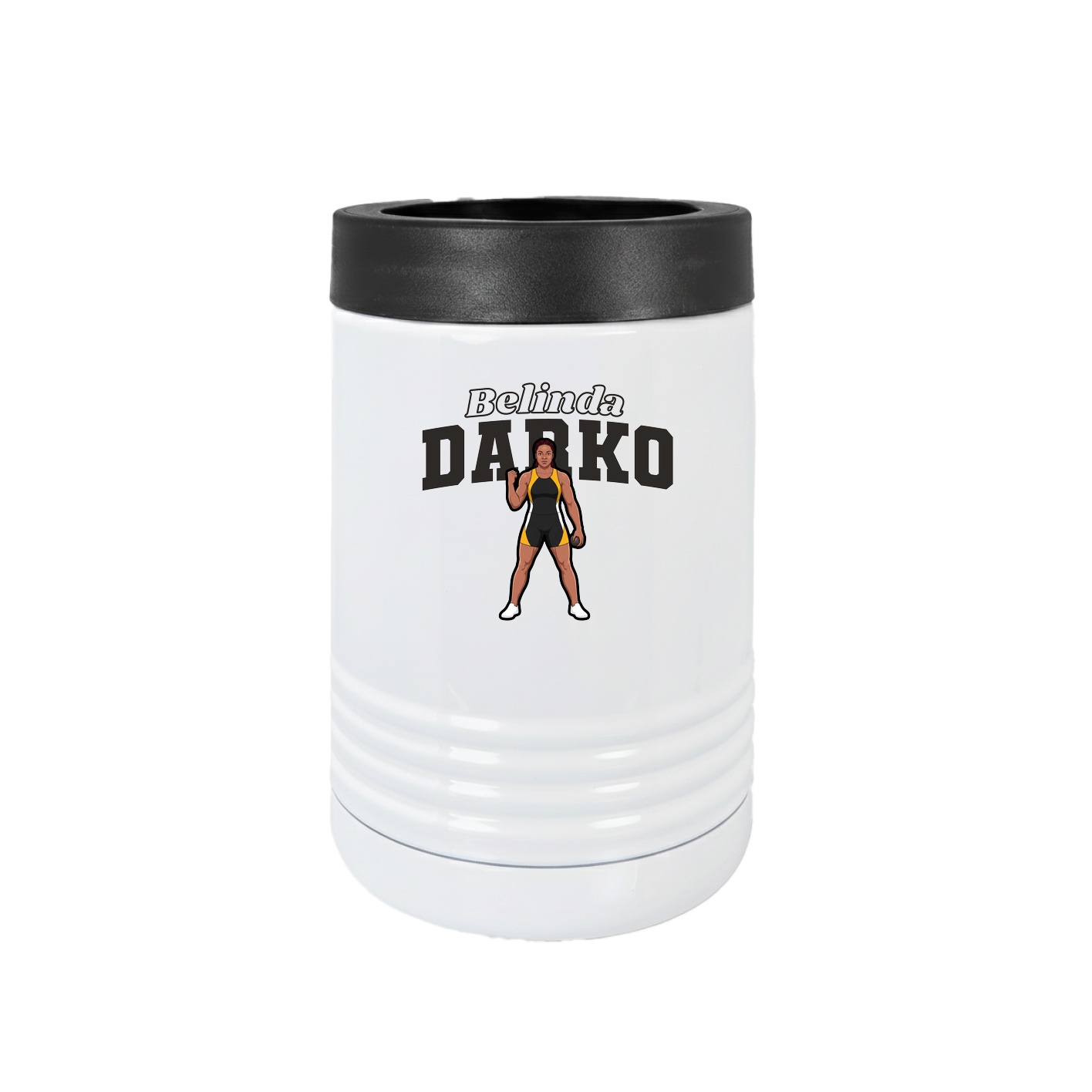 Beverage Holder — Name Arch in White