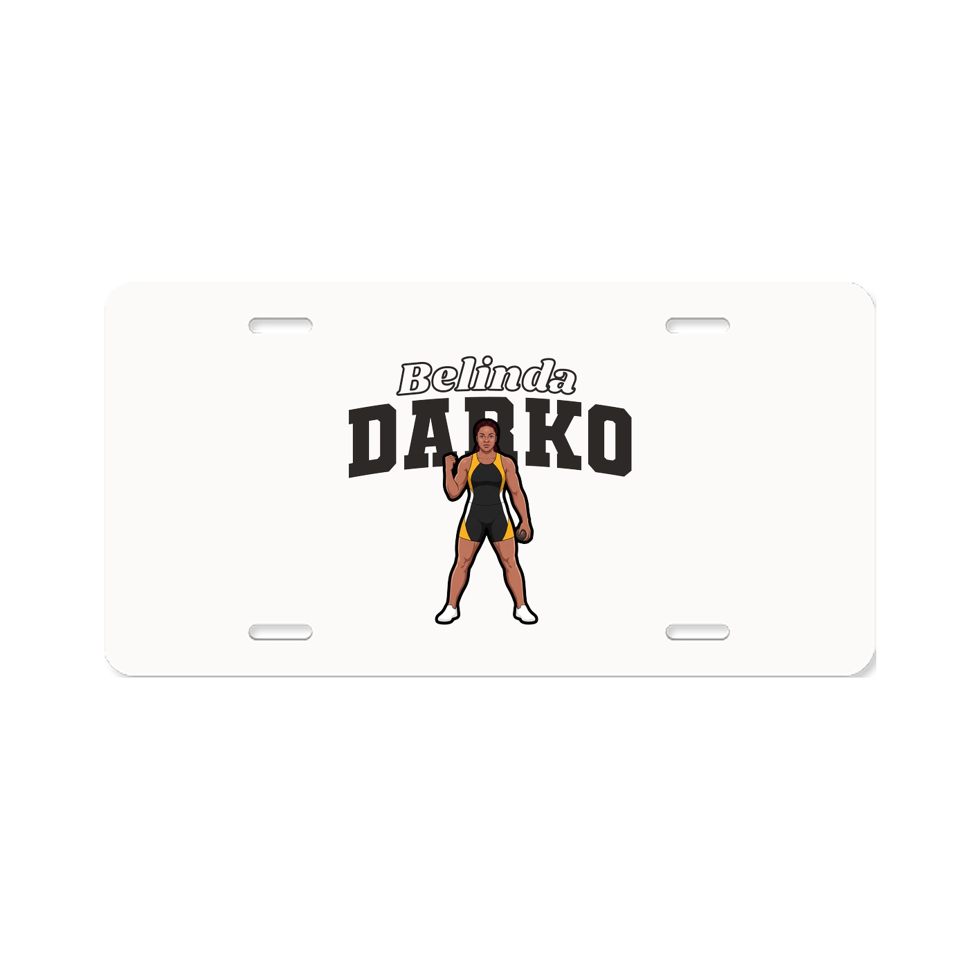 License Plate — Name Arch in Classic