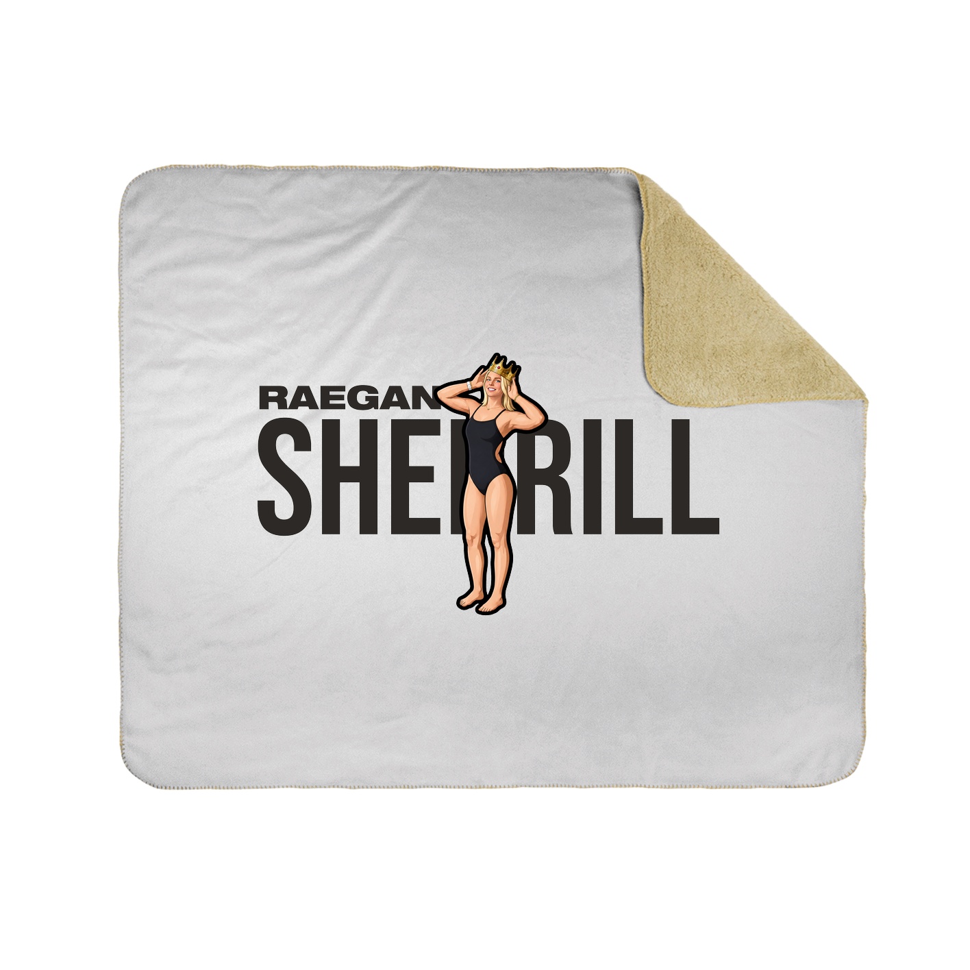 Throw Blanket — Player Name in White