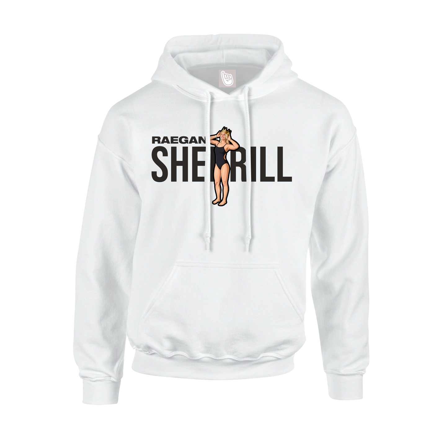 Youth Hoodie — Player Name in White