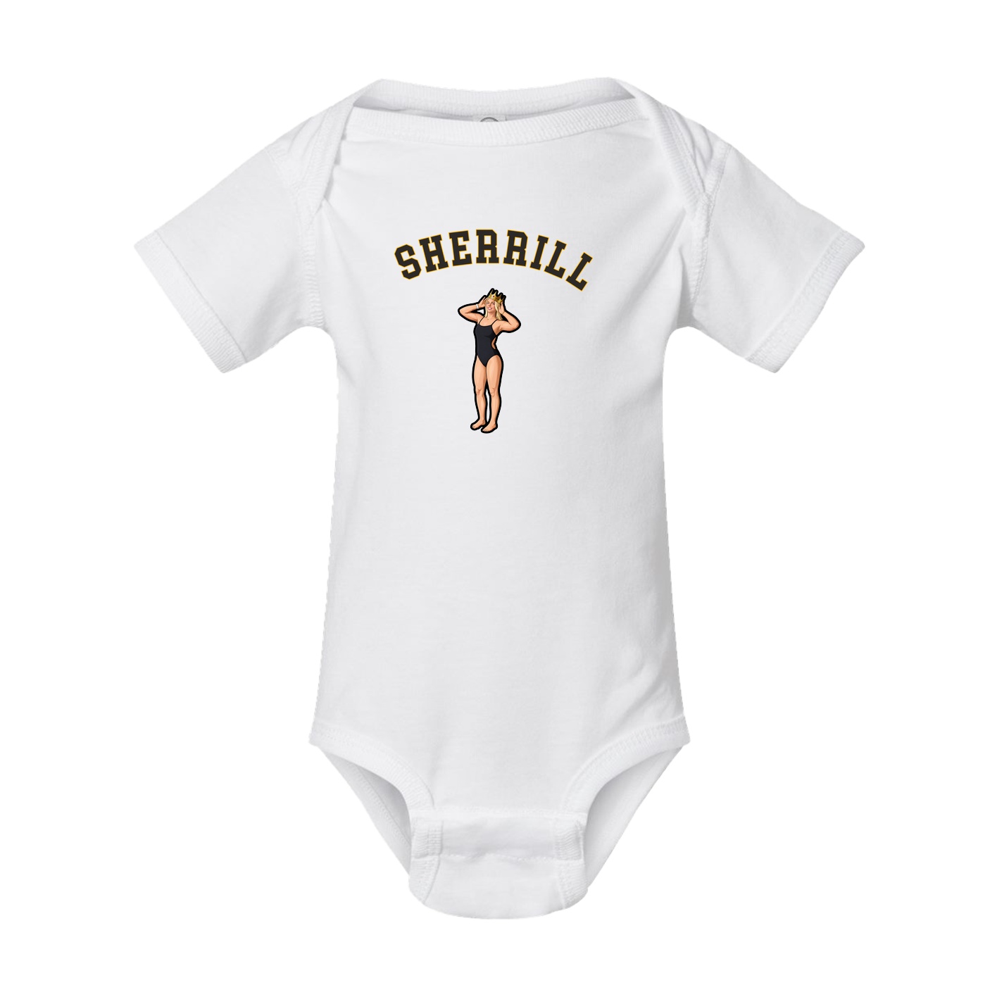Baby Onesie — Shirsey Arch in White