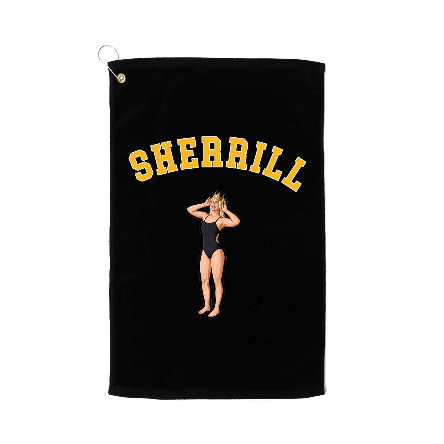 Golf Towel — Shirsey Arch in Black