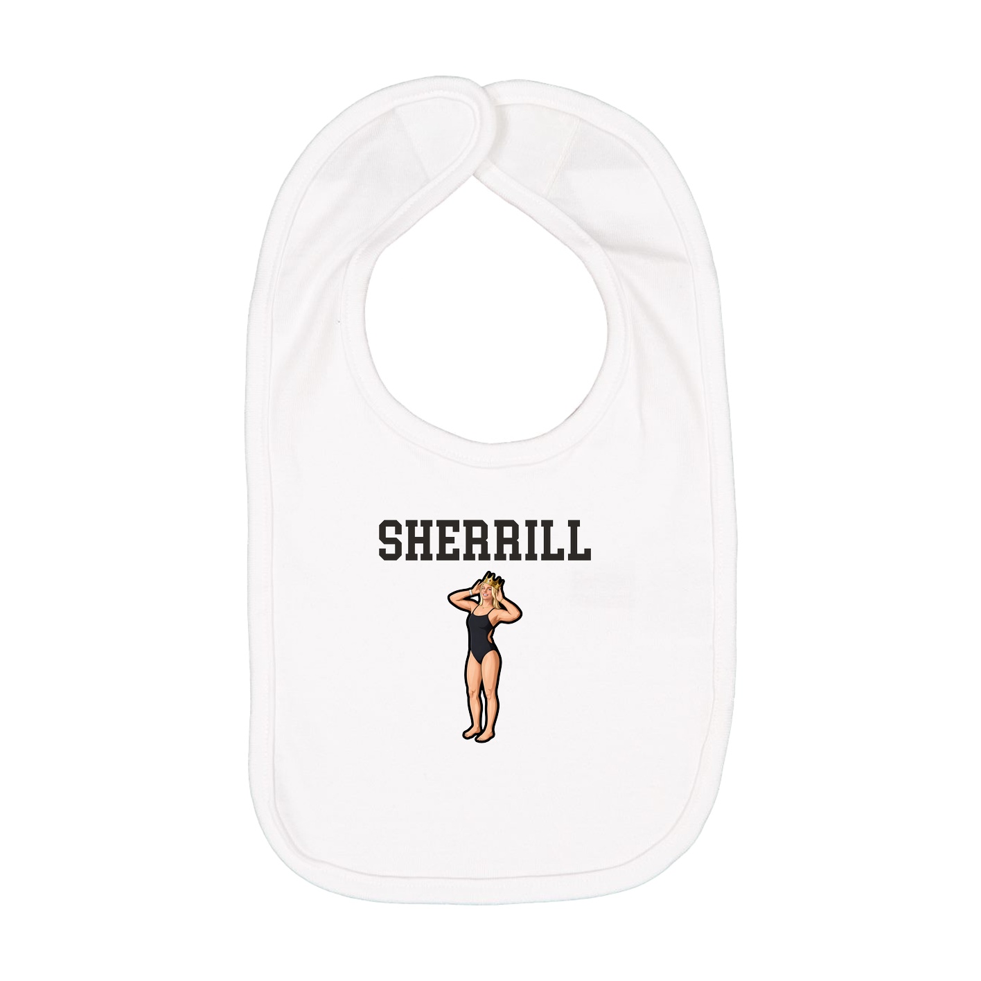 Infant Bib — Shirsey in White