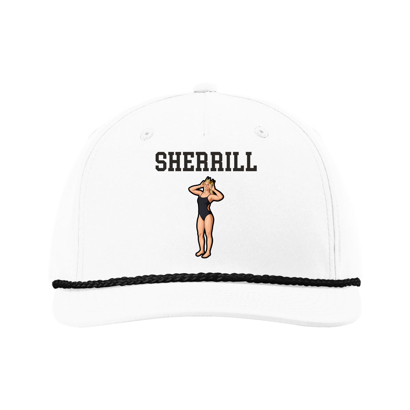 Five-Panel Classic Rope Cap — Shirsey in White