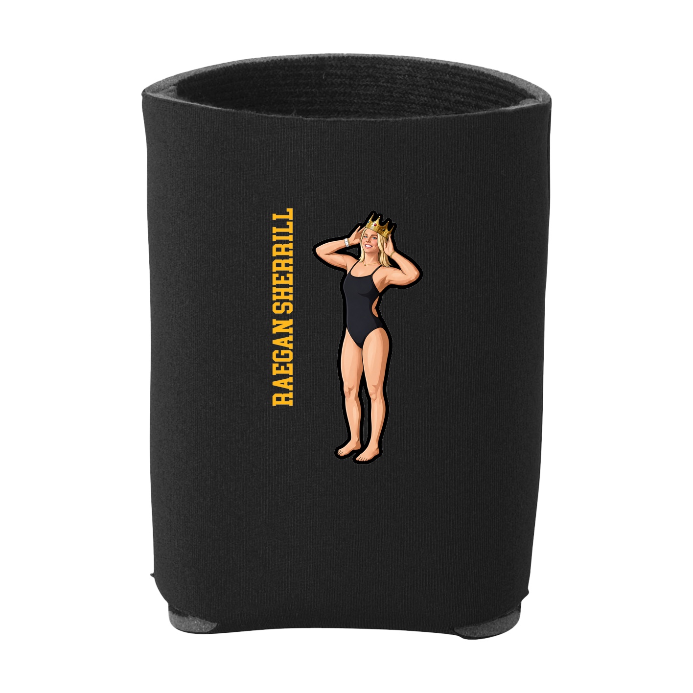 Can Holder — Name Vertical in Black