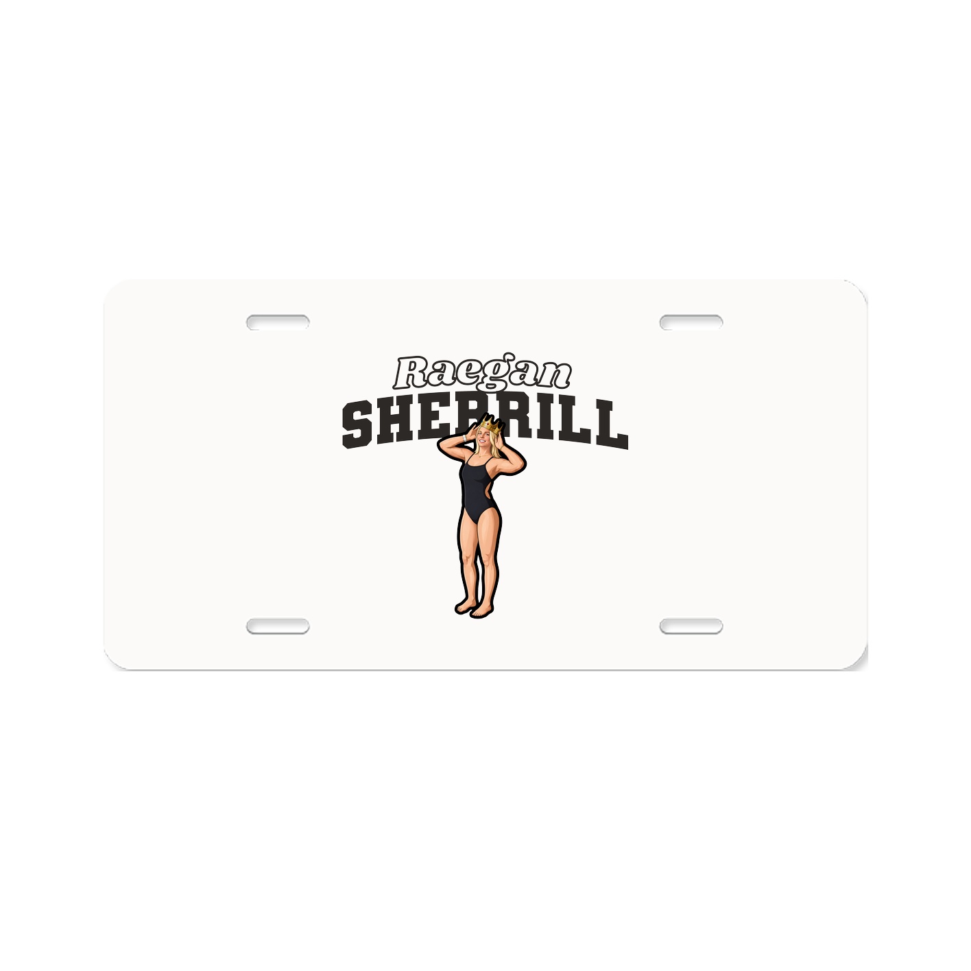 License Plate — Name Arch in Classic