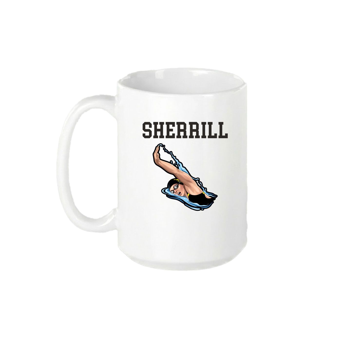 15oz Coffee Mug — Shirsey in White