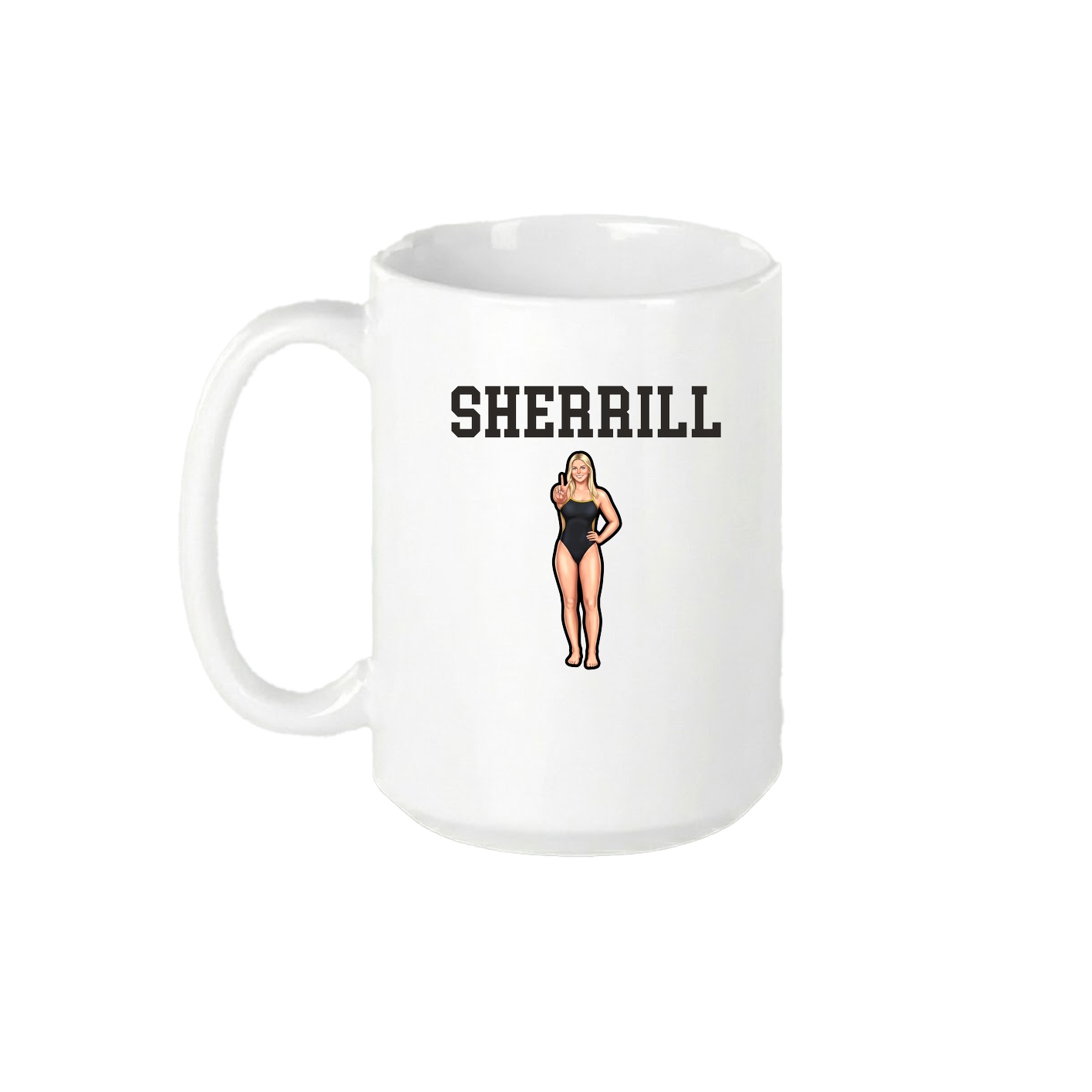 15oz Coffee Mug — Shirsey in White