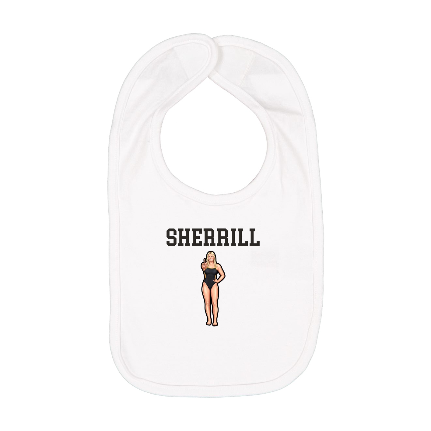 Infant Bib — Shirsey in White