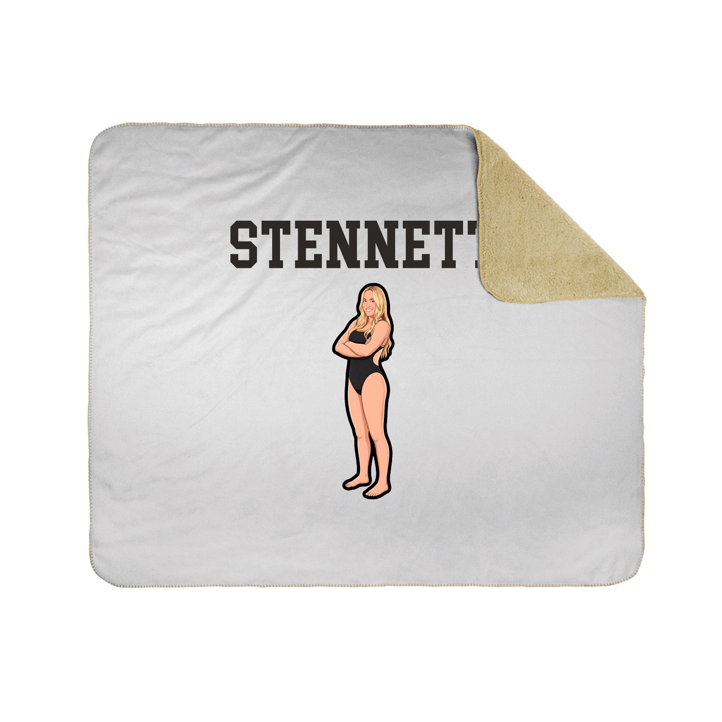 Throw Blanket — Shirsey in White