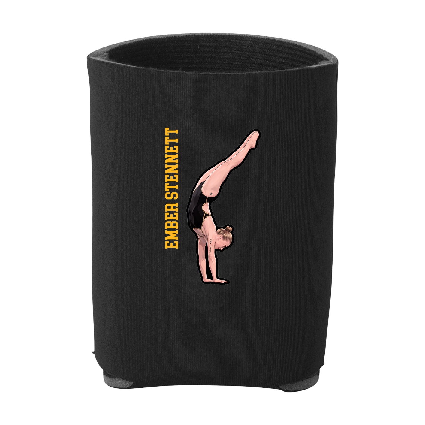 Can Holder — Name Vertical in Black