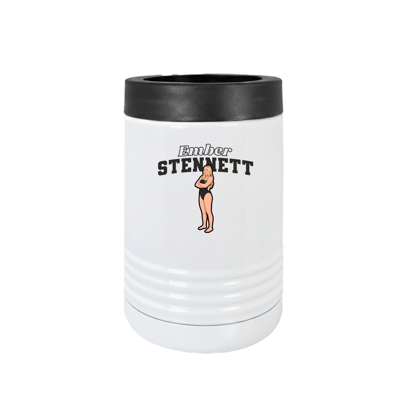 Beverage Holder — Name Arch in White