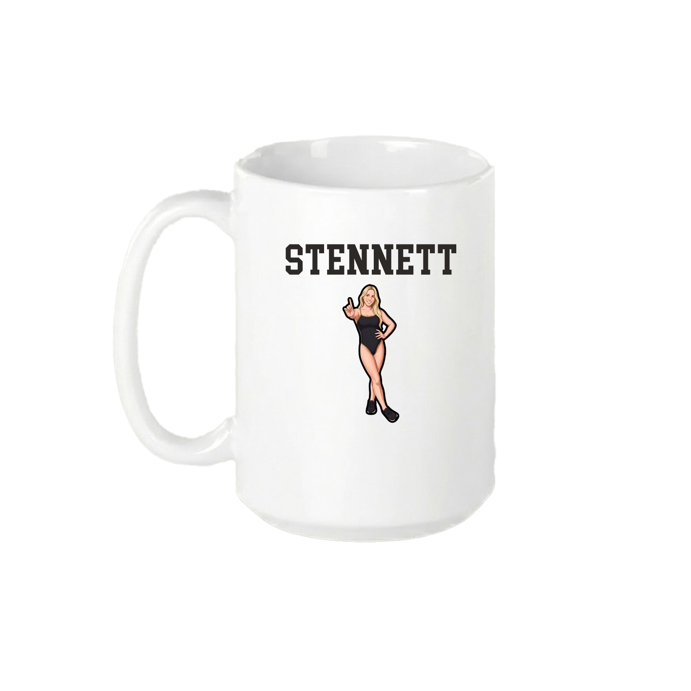 15oz Coffee Mug — Shirsey in White