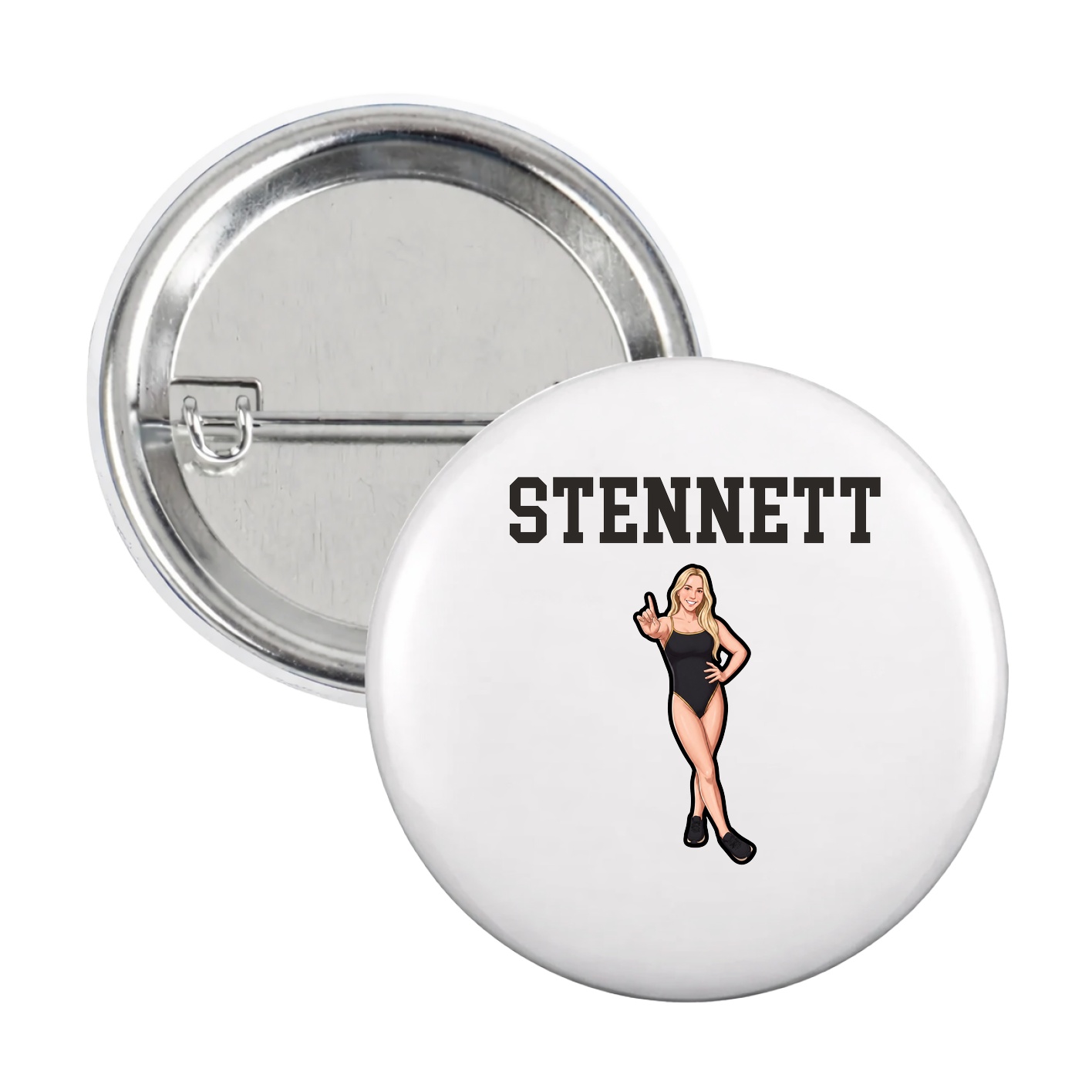 Game Day Button — Shirsey in White