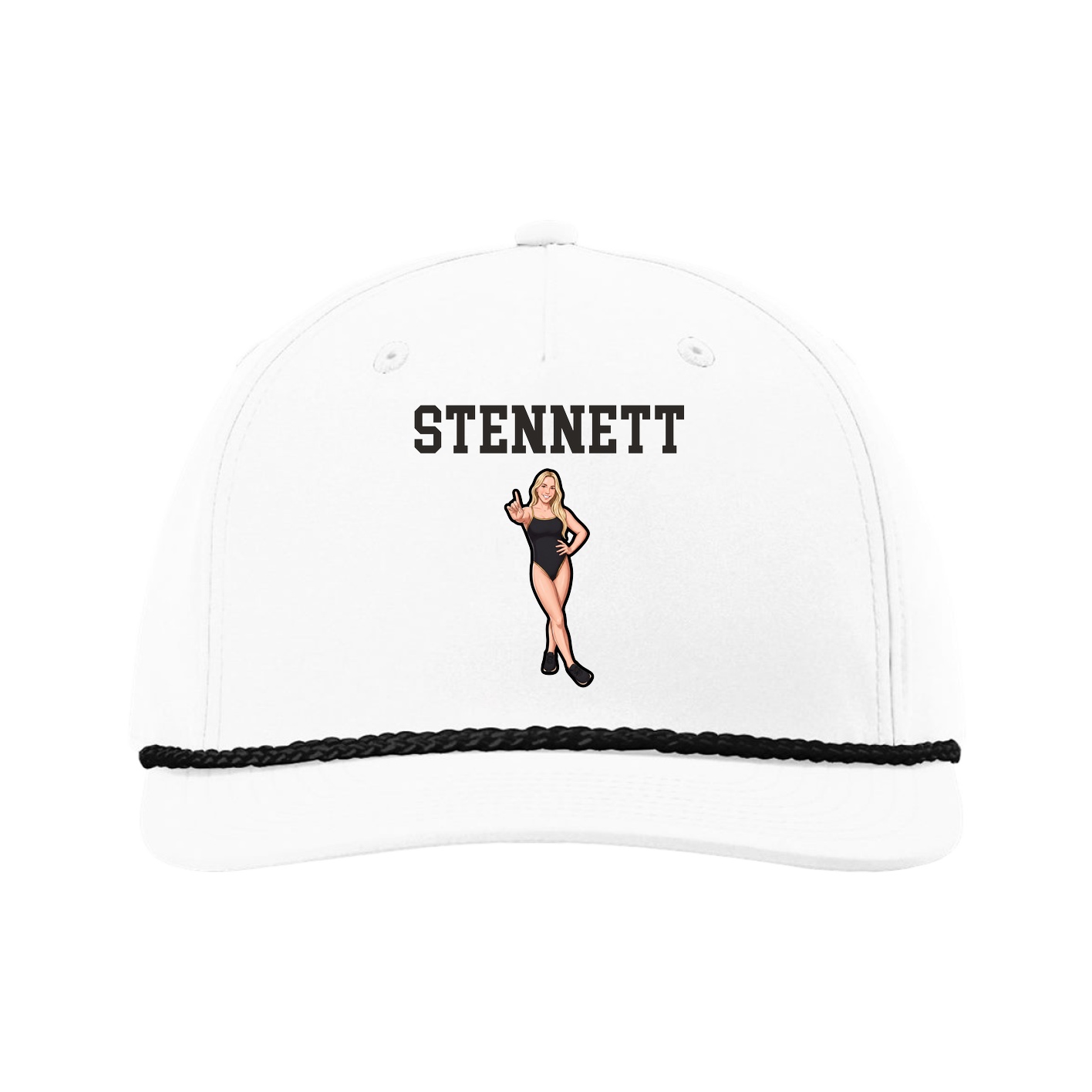 Five-Panel Classic Rope Cap — Shirsey in White