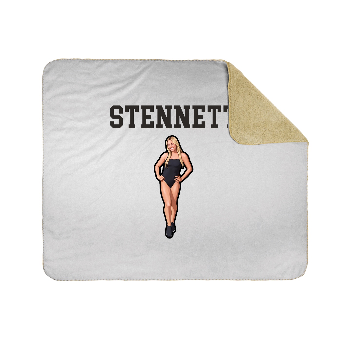 Throw Blanket — Shirsey in White