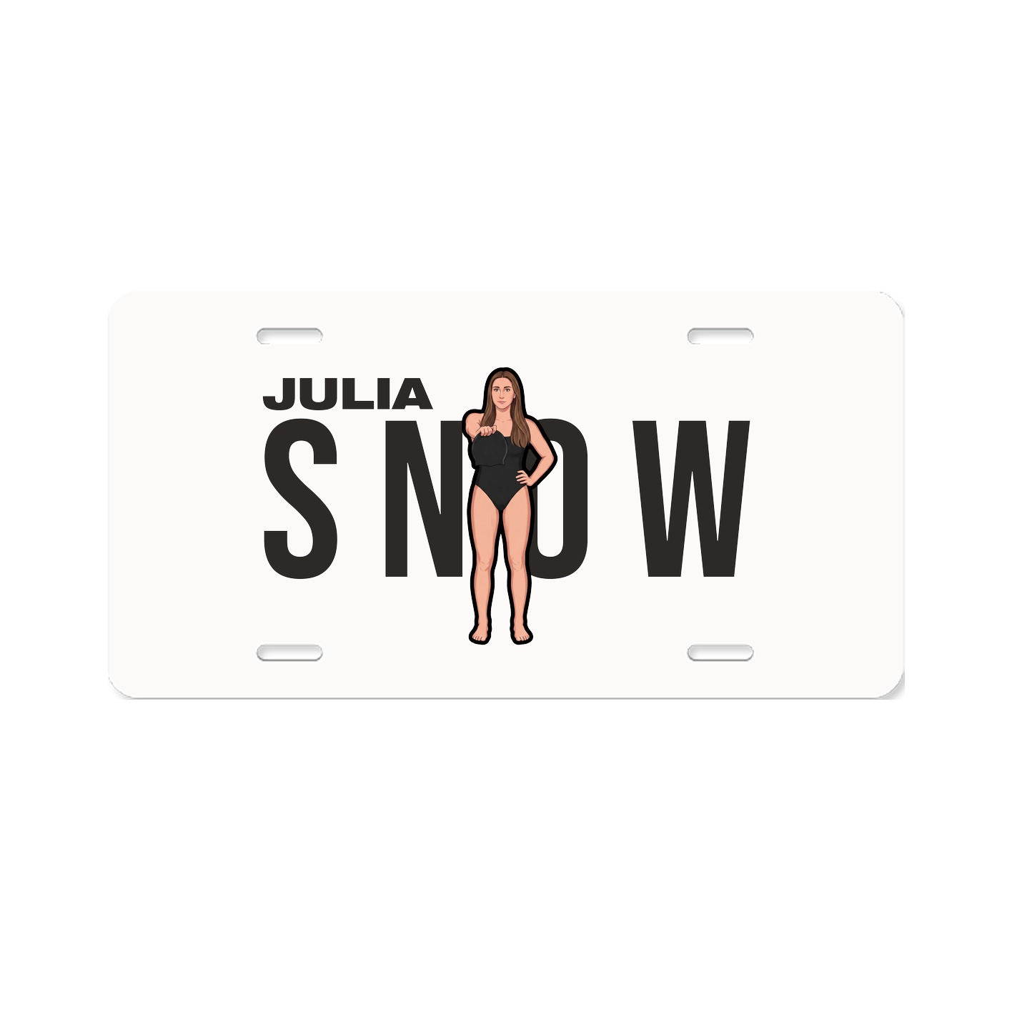 License Plate — Player Name in Classic