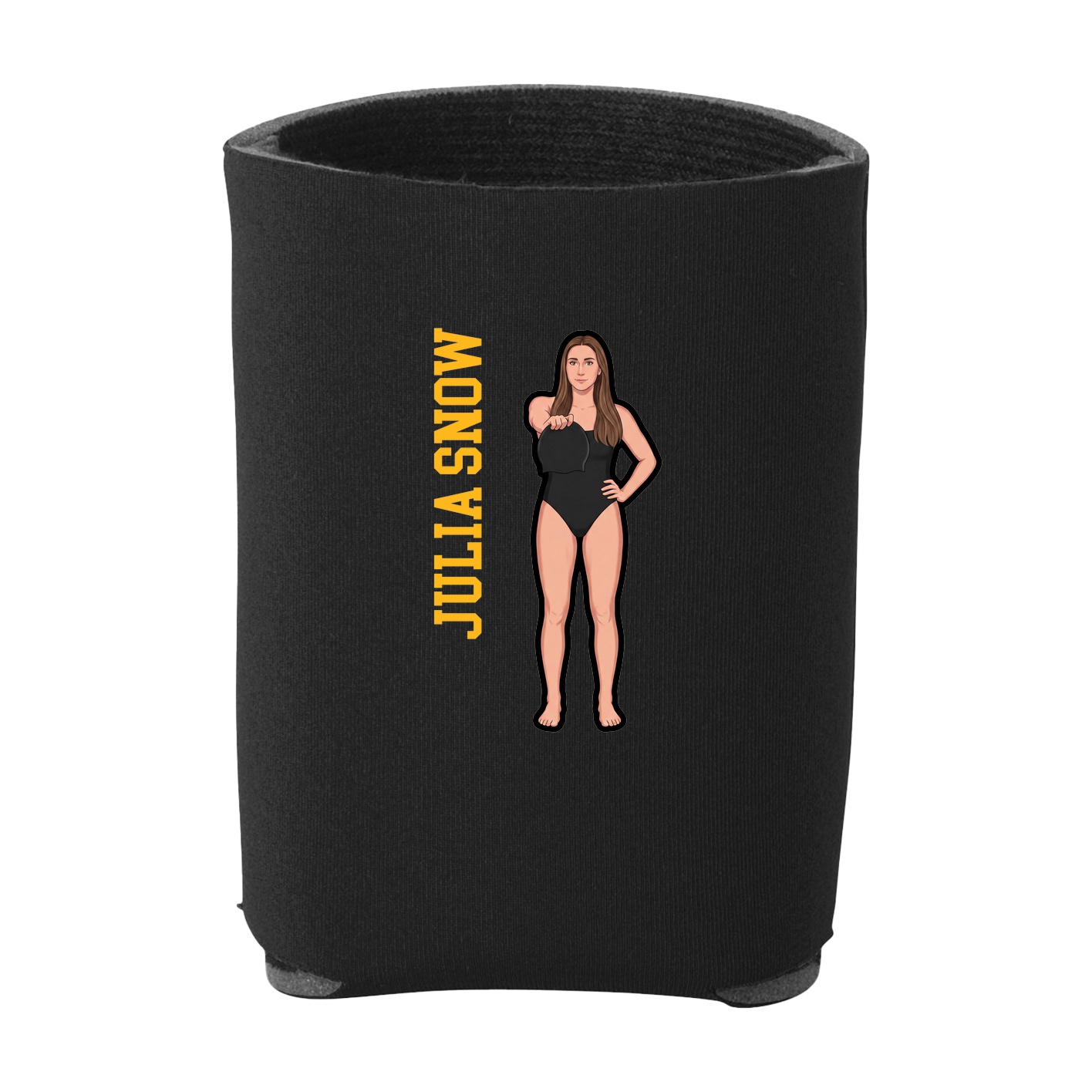 Can Holder — Name Vertical in Black