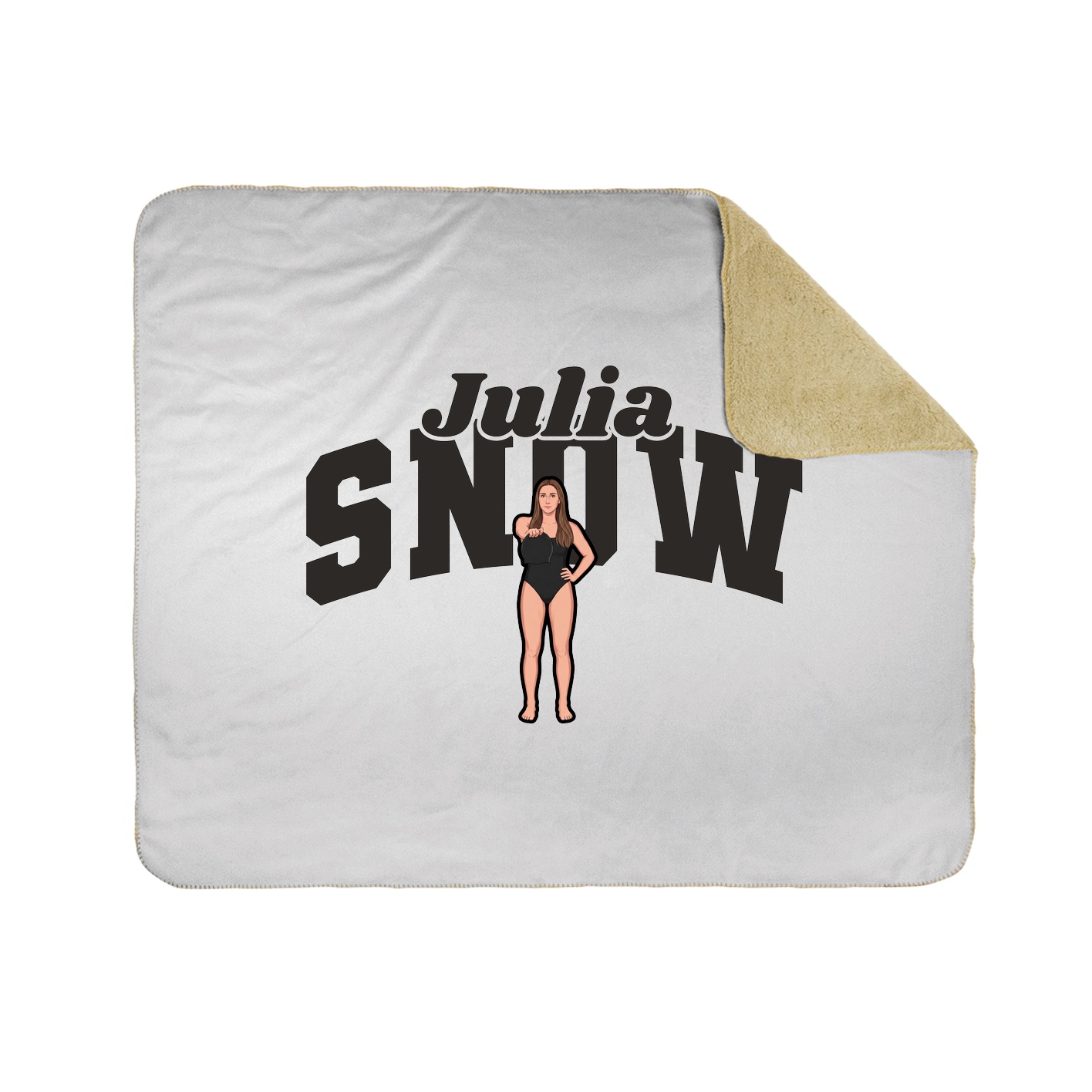Throw Blanket — Signature Arch in White