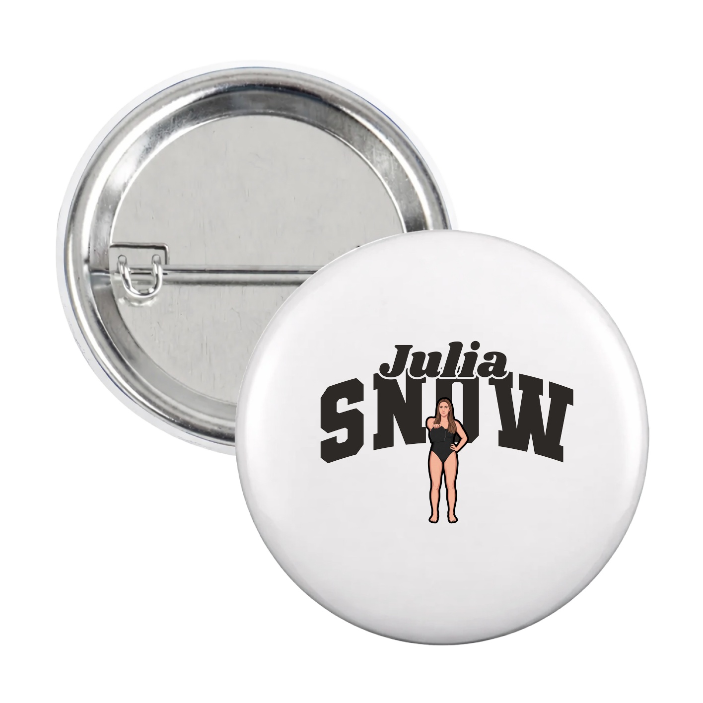 Game Day Button — Signature Arch in White