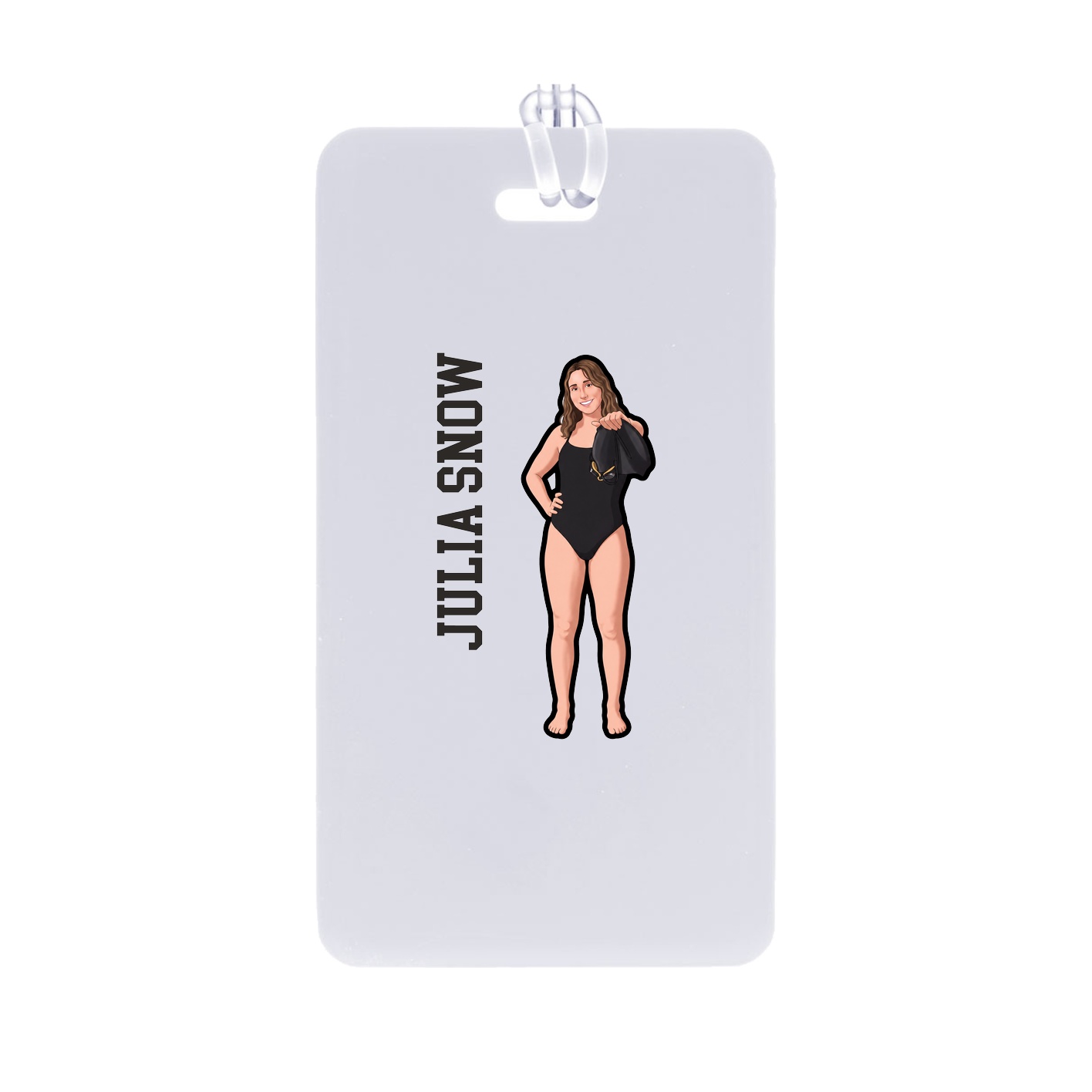 Bag Tag — Name Vertical in Classic