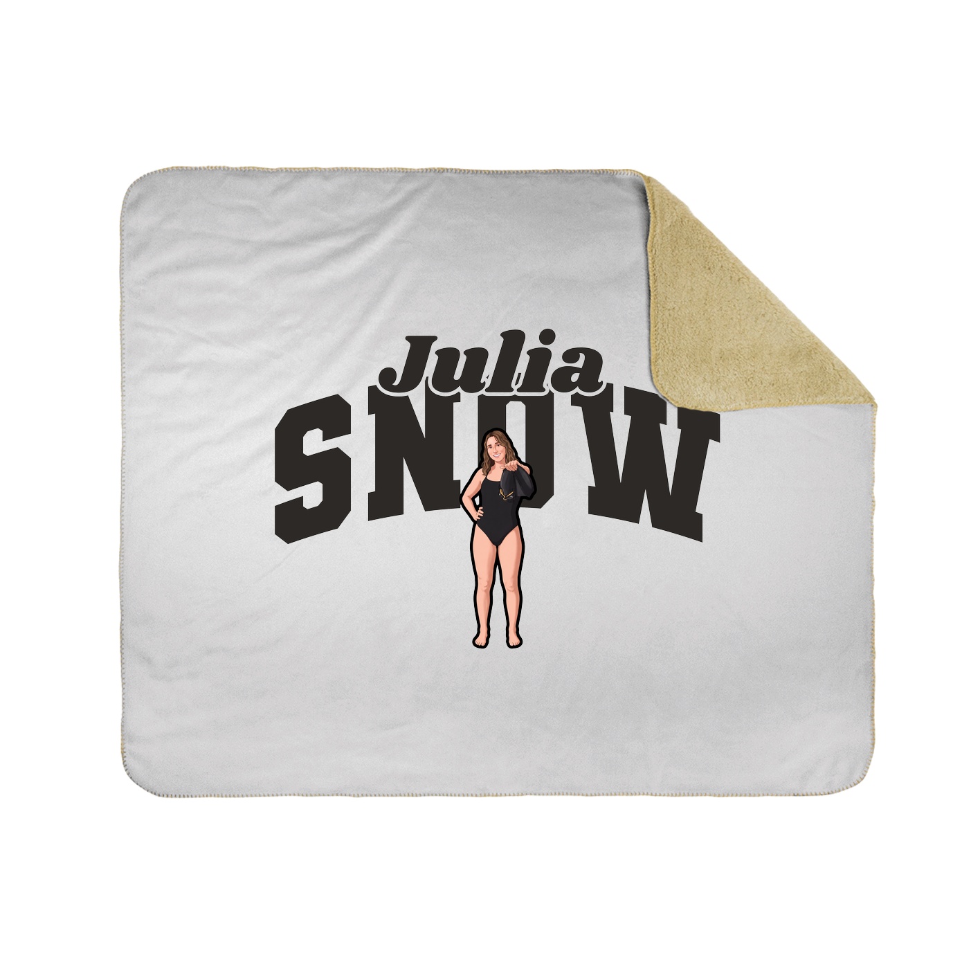 Throw Blanket — Signature Arch in White