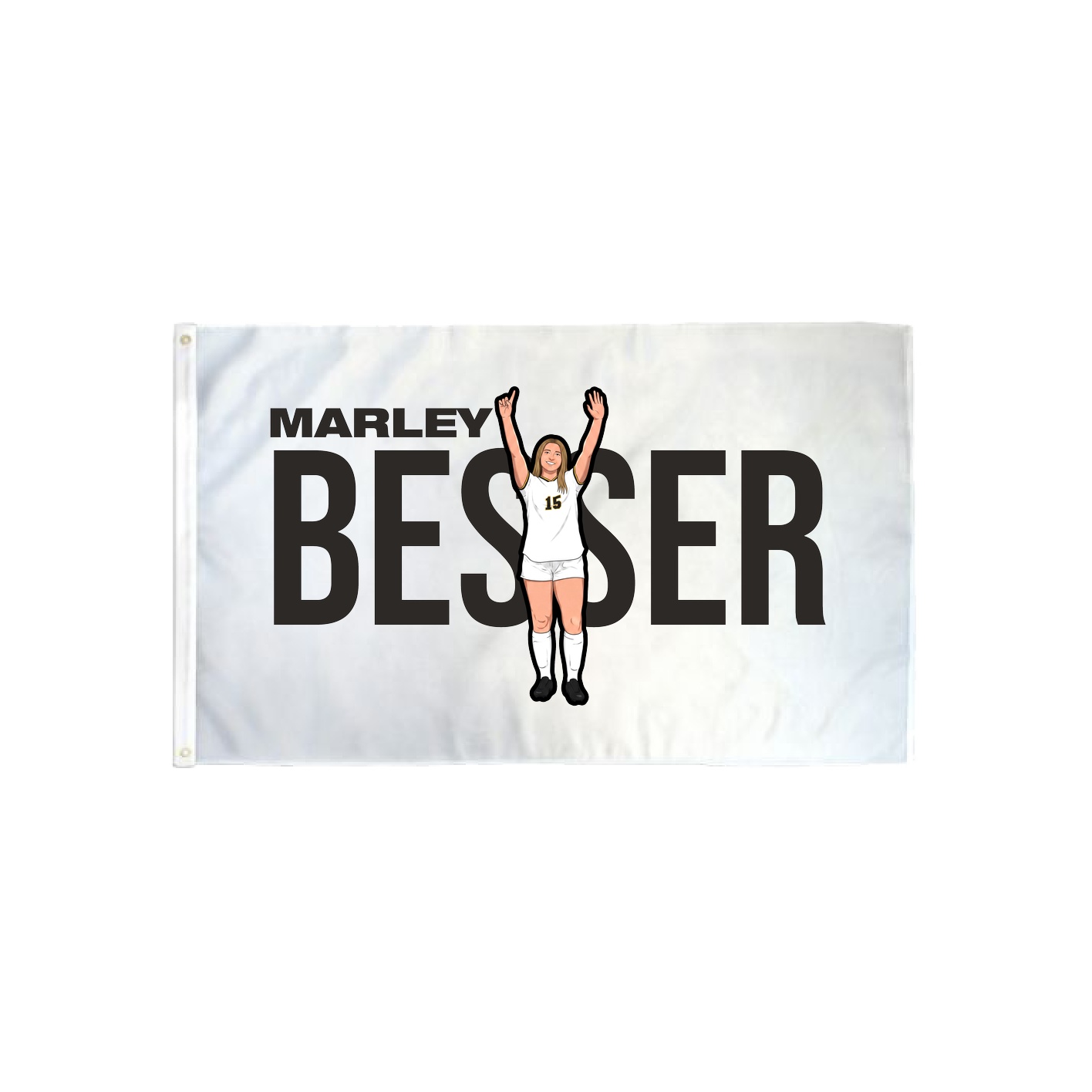 3x5 Flag — Player Name in Classic