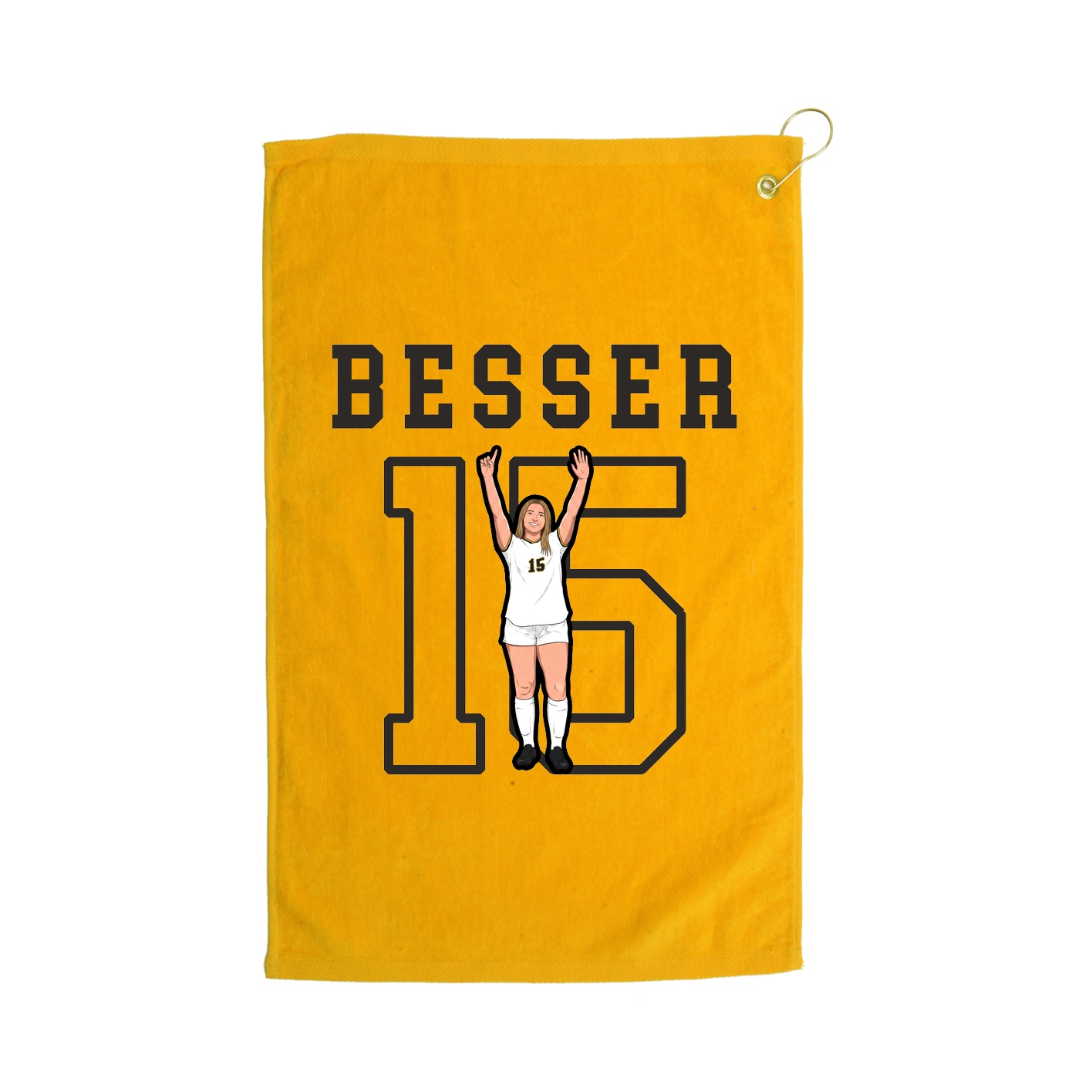Golf Towel — Shirsey in Gold