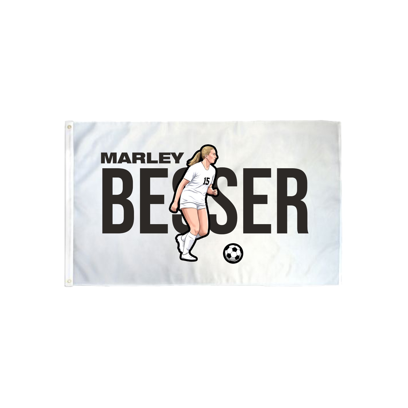 3x5 Flag — Player Name in Classic