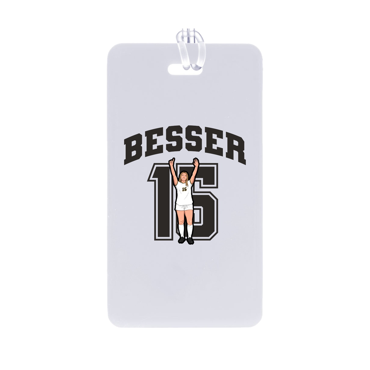 Bag Tag — Number in Classic