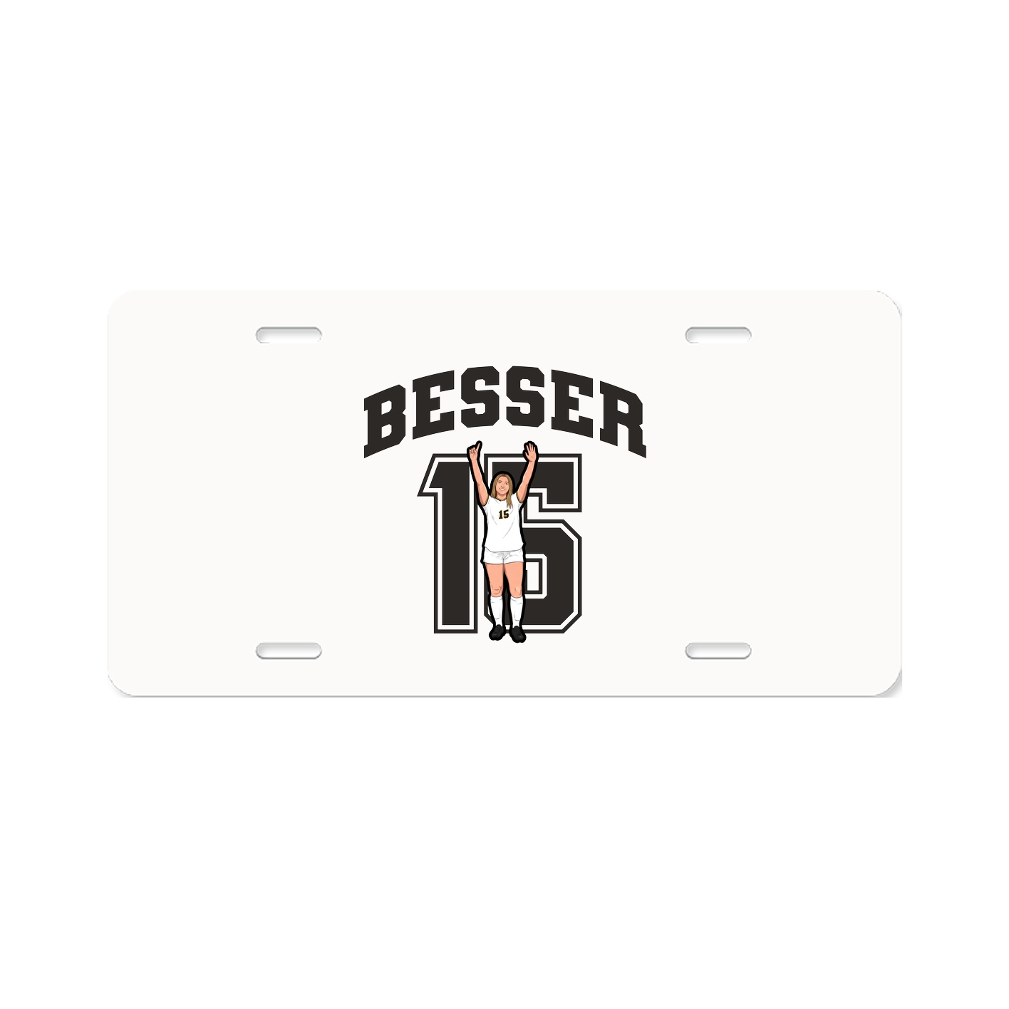License Plate — Number in Classic