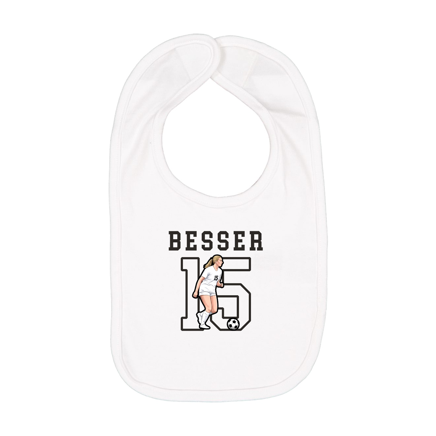 Infant Bib — Shirsey in White