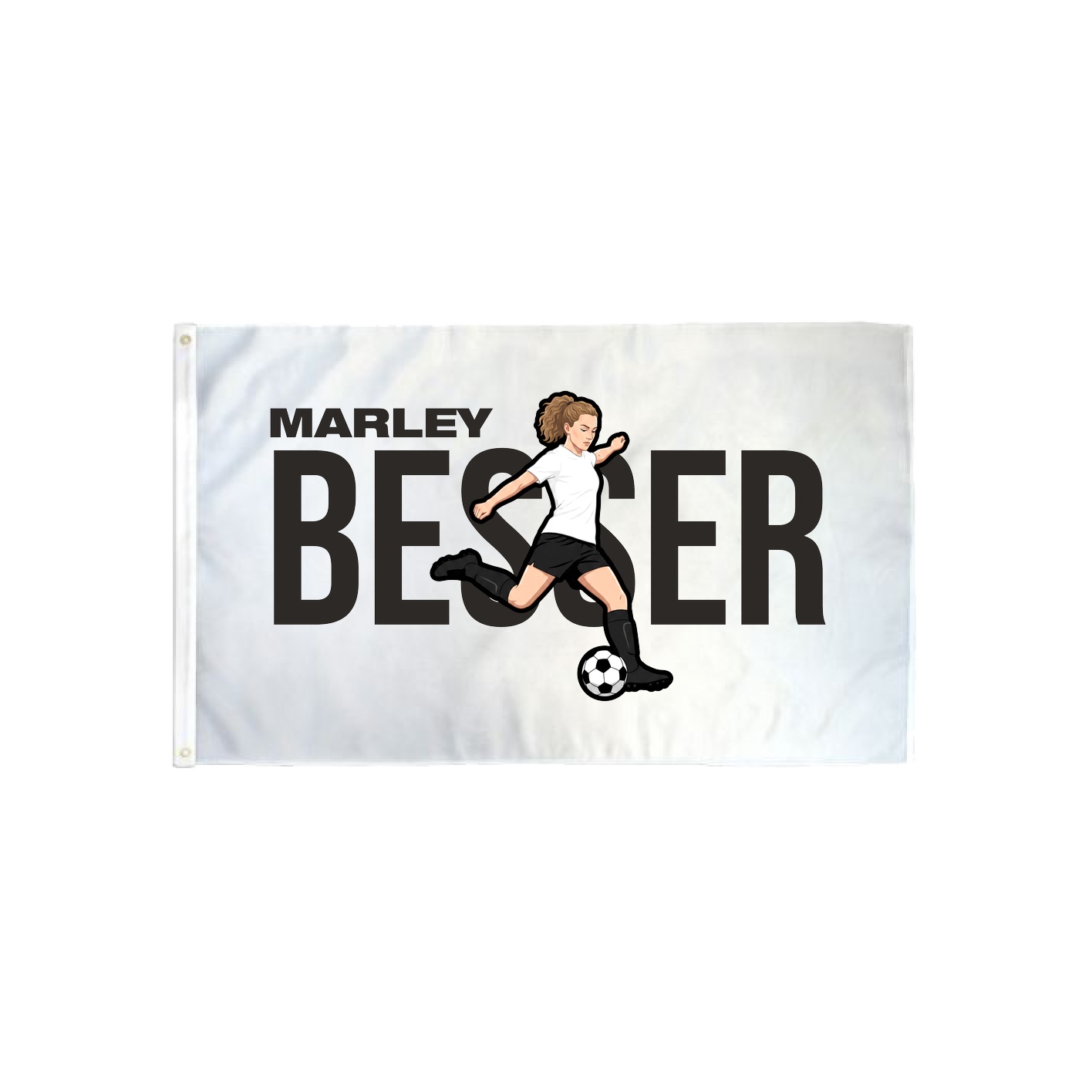 3x5 Flag — Player Name in Classic