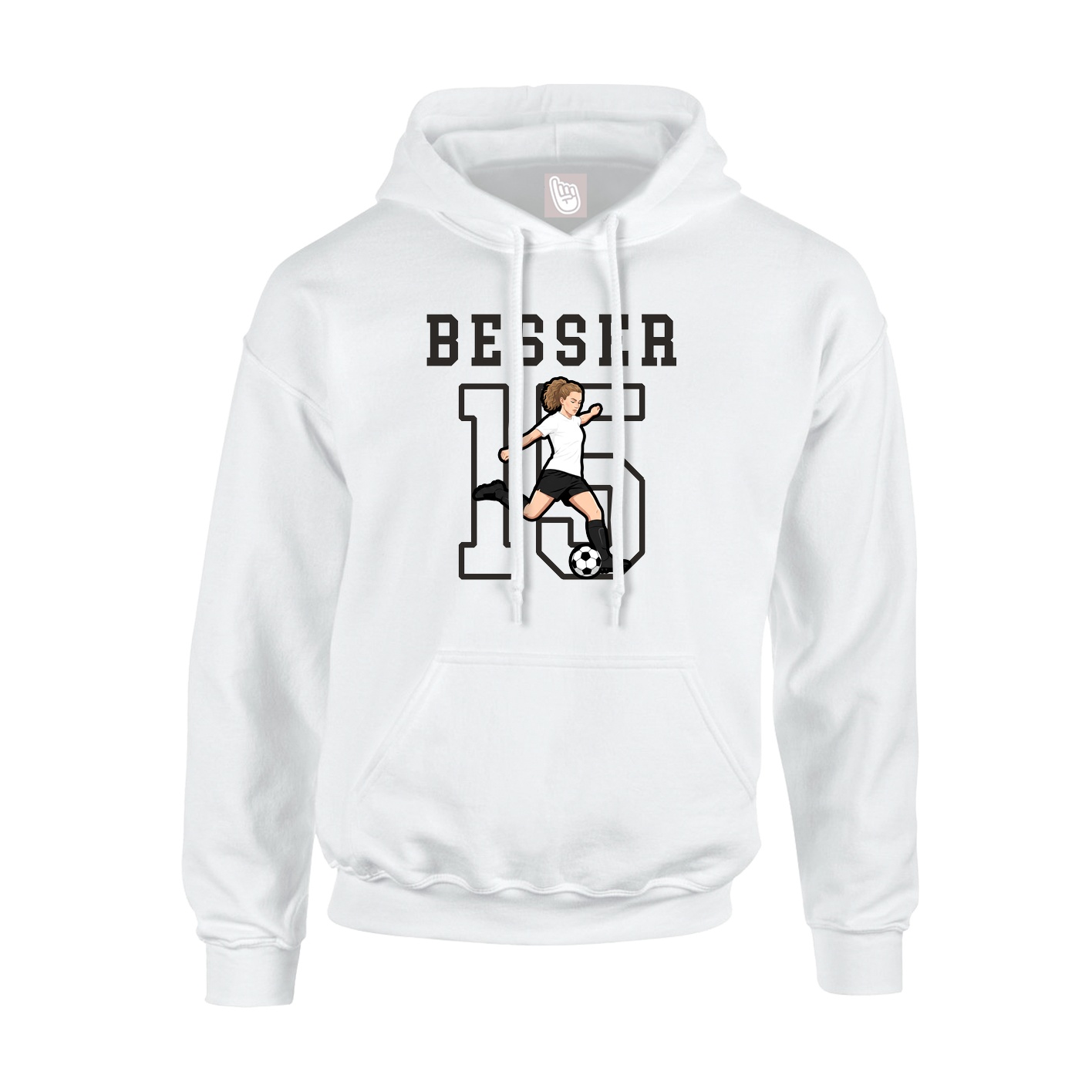 Hoodie — Shirsey in White