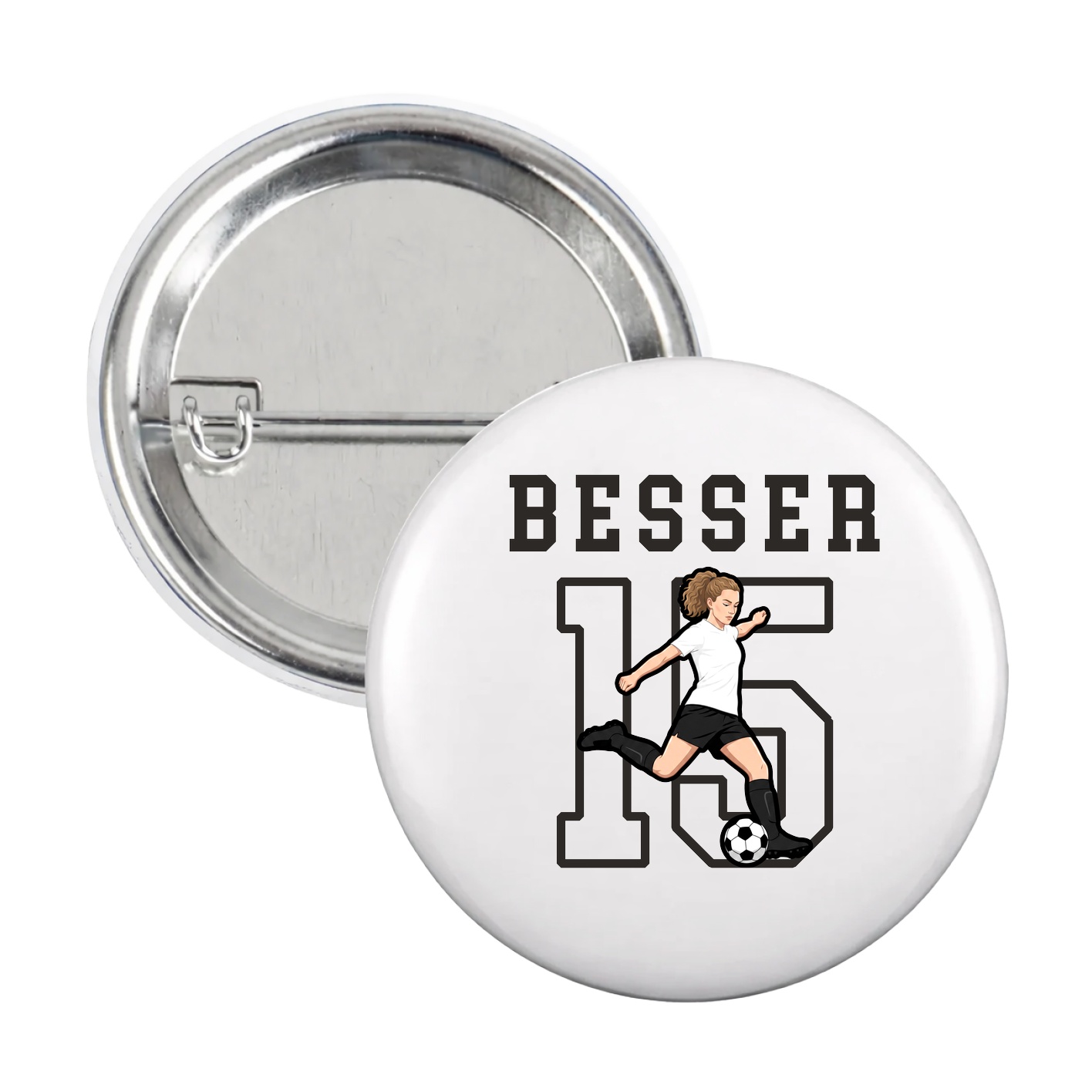 Game Day Button — Shirsey in White