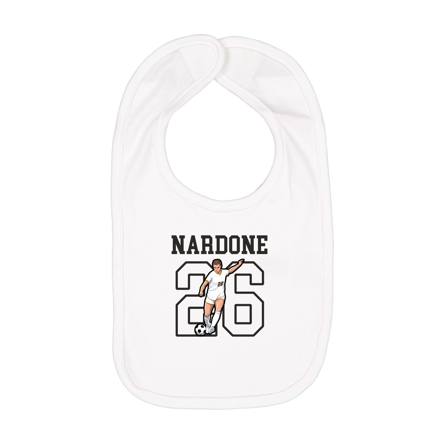 Infant Bib — Shirsey in White