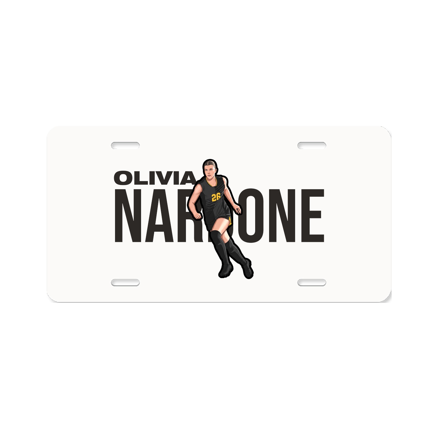License Plate — Player Name in Classic